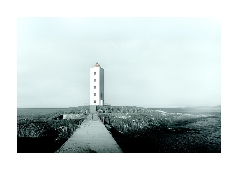 Title: Lighthouse. Format: 70x50cm incl. white edge. DGA - fine art quality in limited series. Price: Ex. freight, frame and 5% art tax, NOK 3500,-