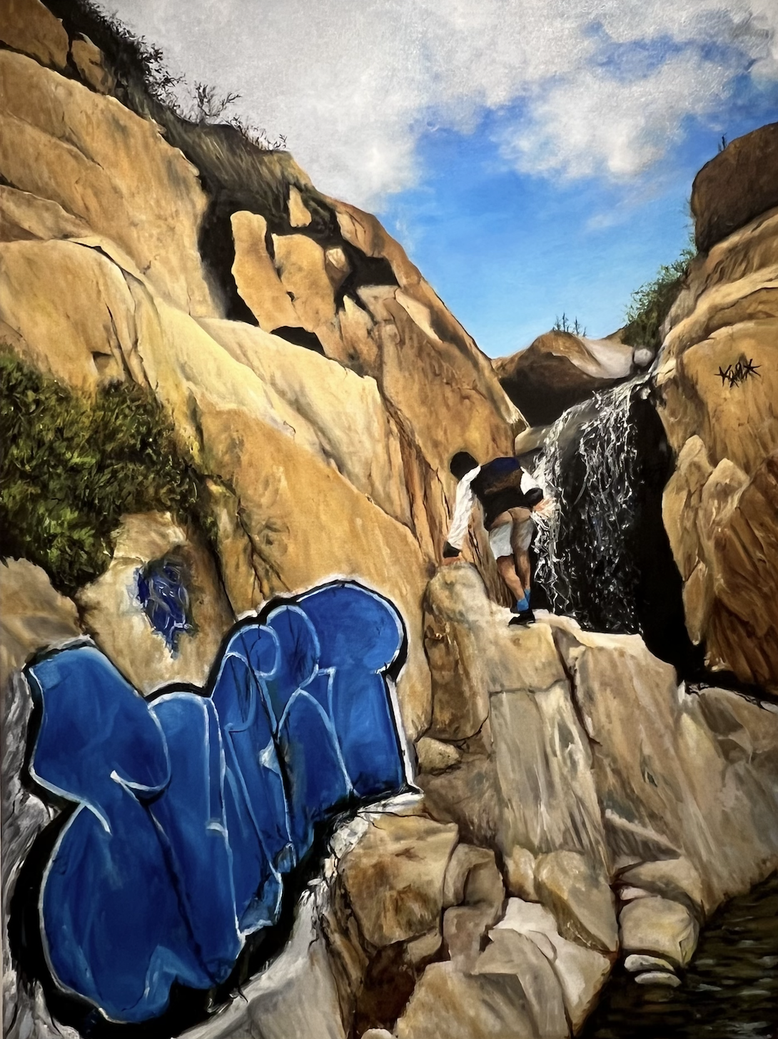 Ortega diptych, 2023, Oil on canvas, - 30x40in