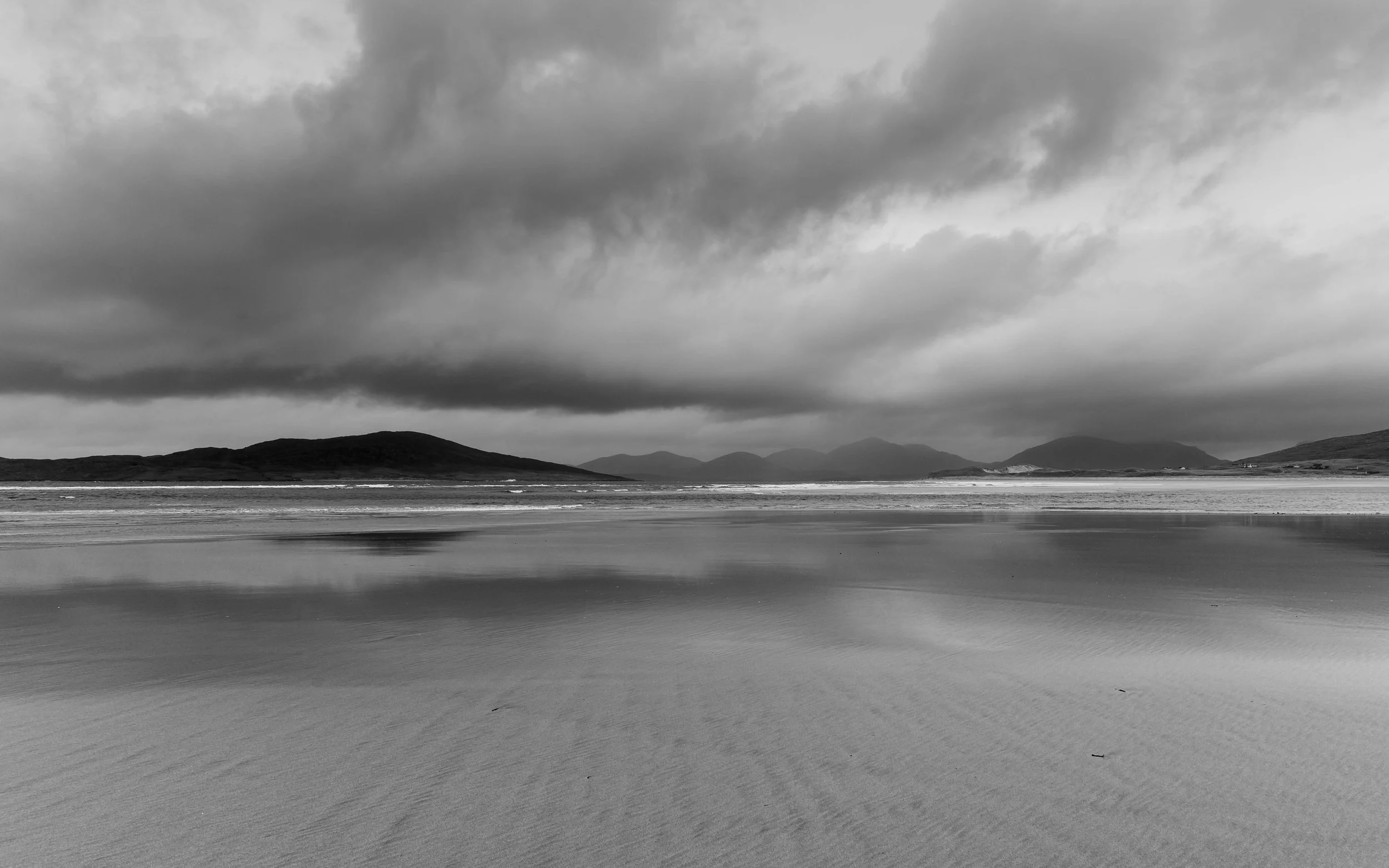 Taransay, North Harris mountains, and Luskentyre
