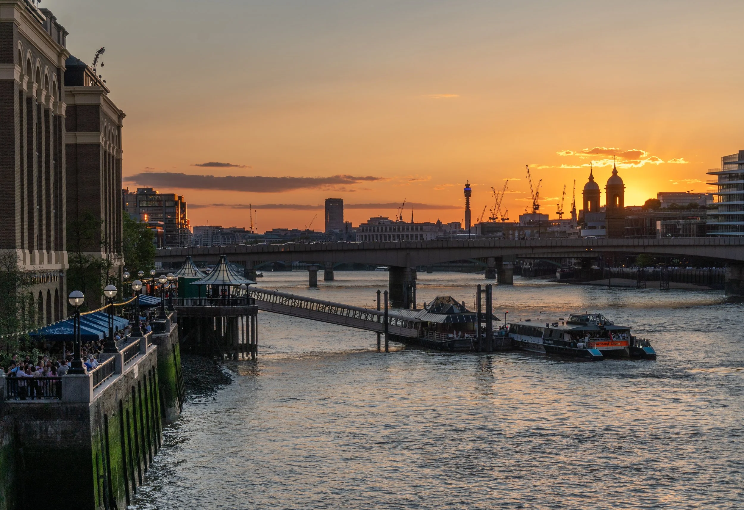 Sunset Over the Embankment