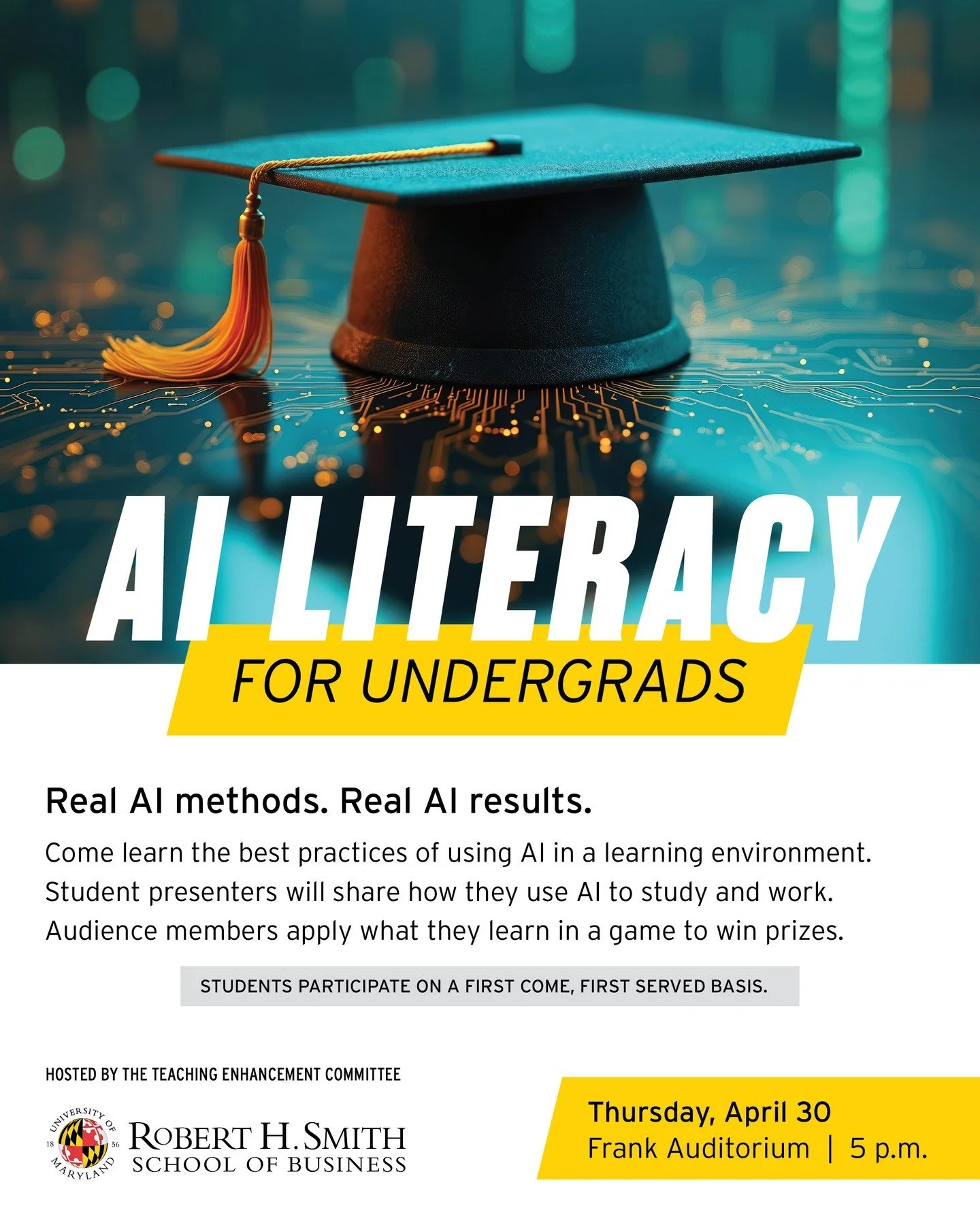 Ready to level up your skills with AI?

Join us for AI Literacy for Undergrads&mdash;where you&rsquo;ll learn real-world AI techniques you can use in your studies and future career. Hear from fellow students, discover best practices, and put your kno