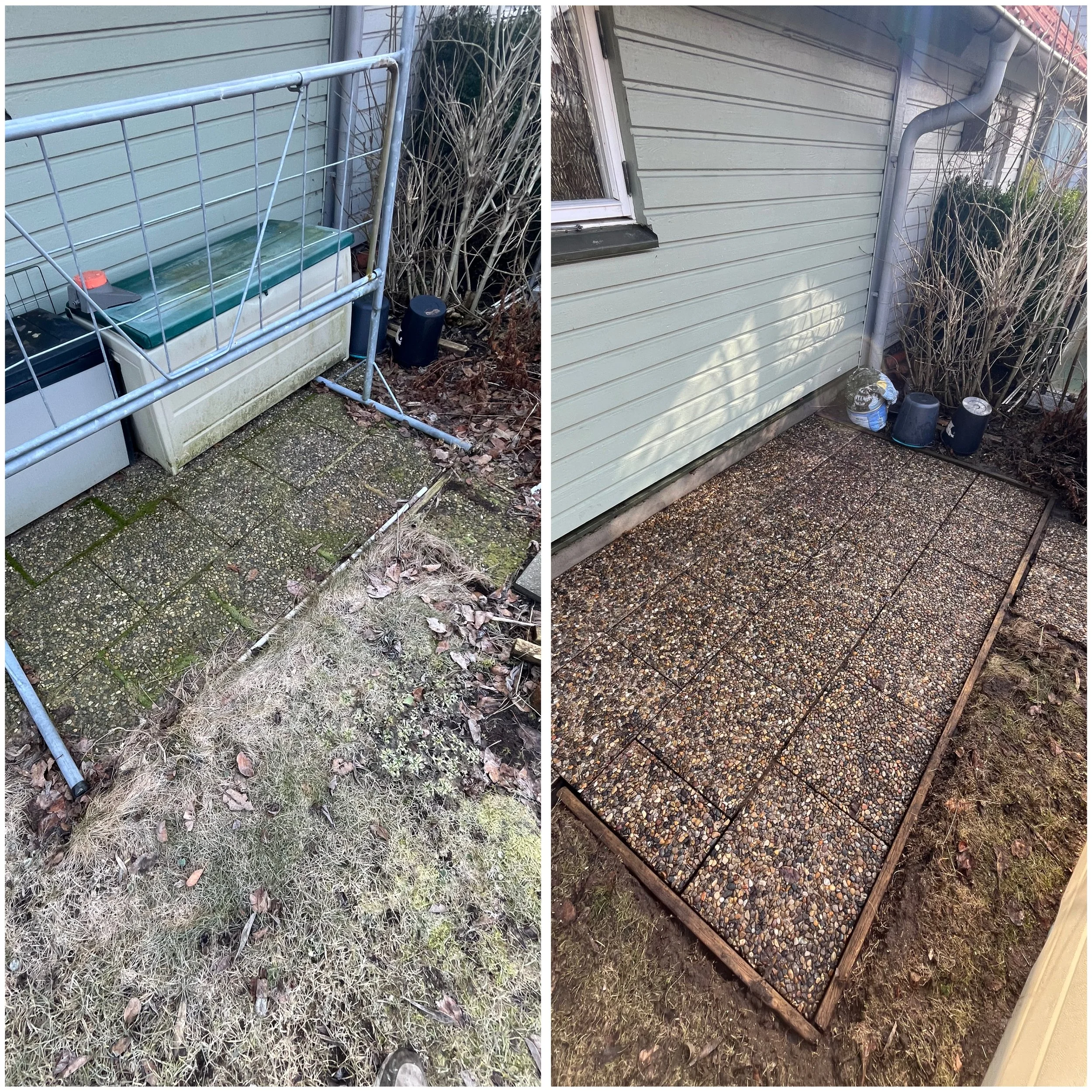 Stentvätt – stenbeläggning rengjord från mossa och smuts av Nordiskt Rent AB