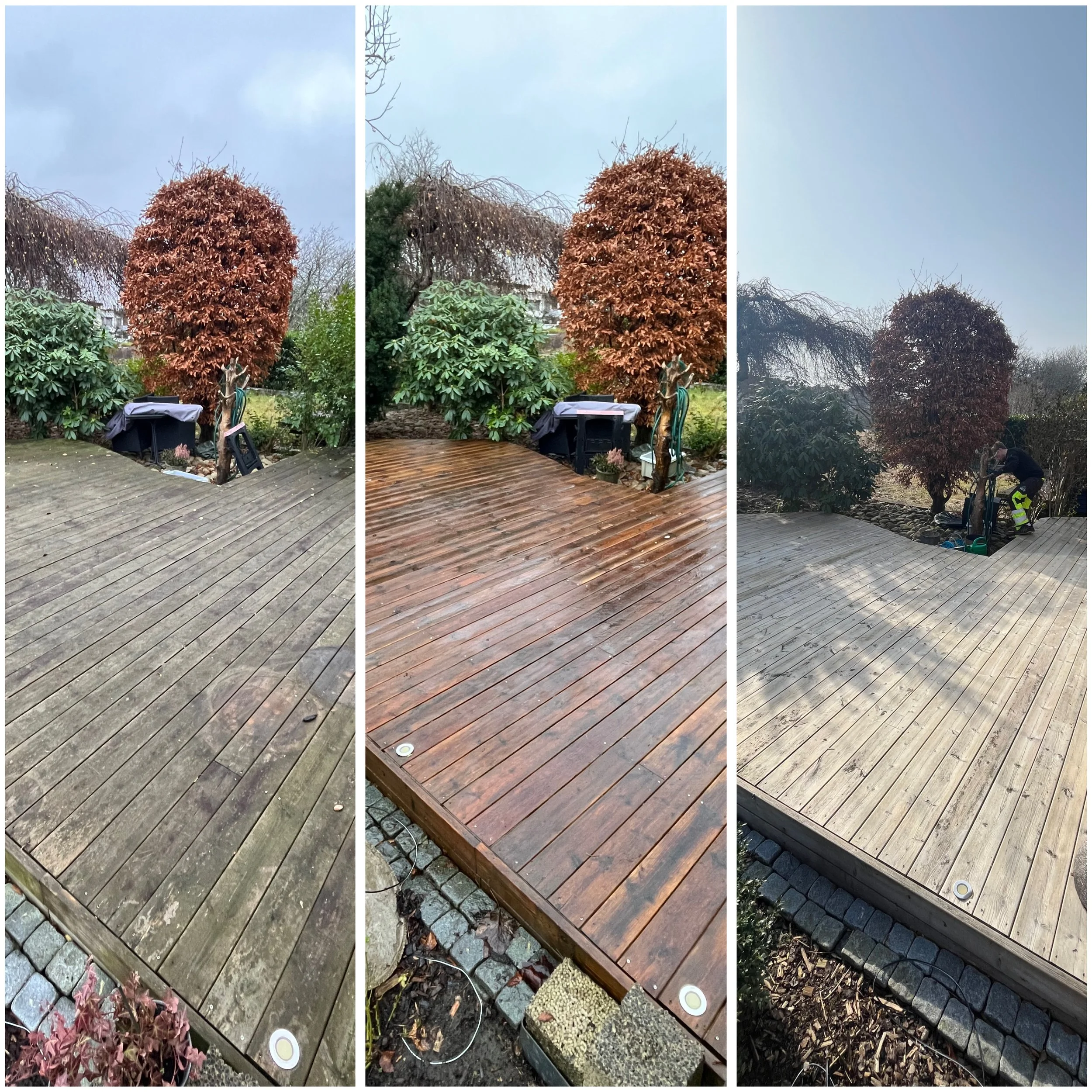 Tralltvätt – smutsig trall rengjord och återställd till fräsch yta av Nordiskt Rent AB