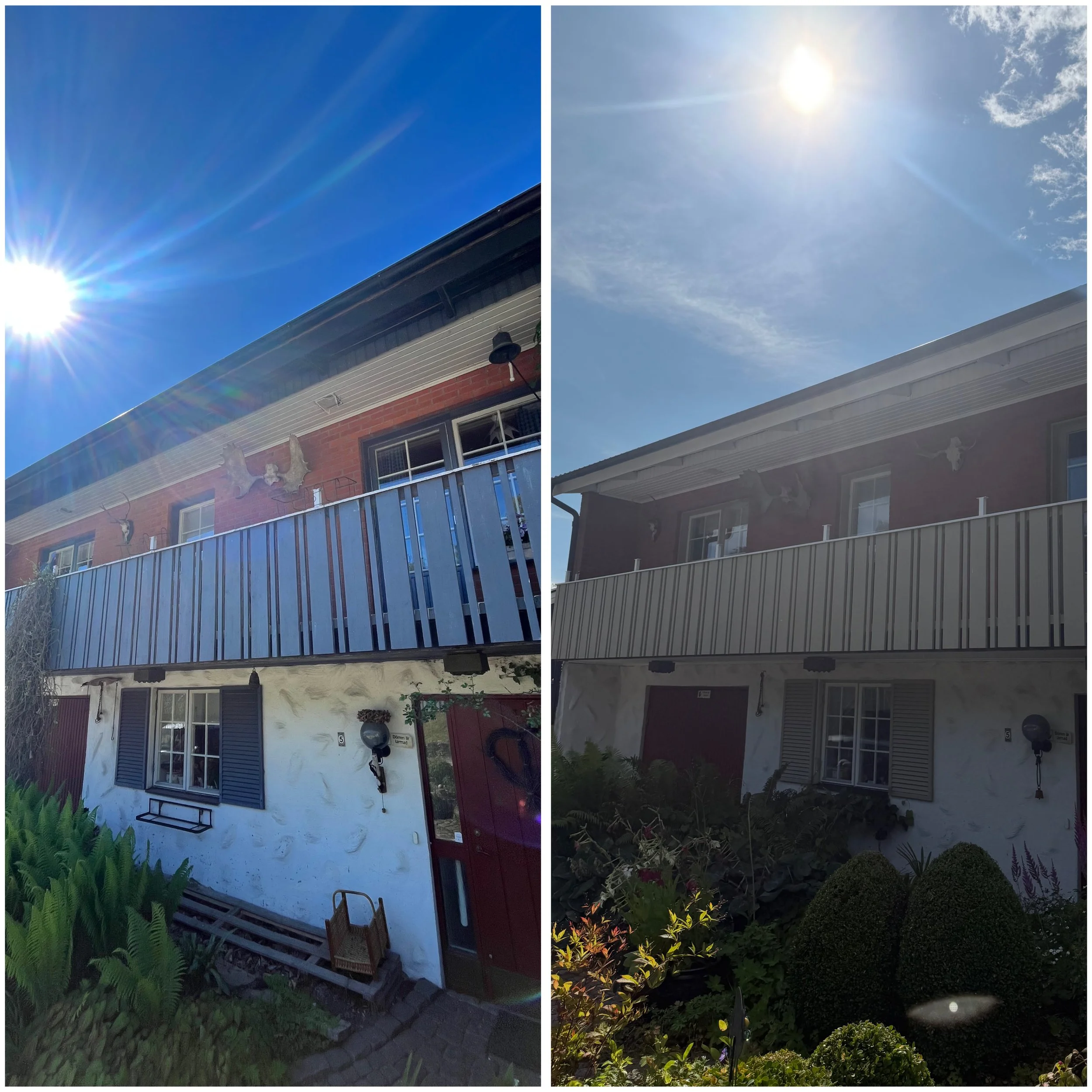 Nymålat hus i Halmstad – fräsch och nymålad fasad utförd av Nordiskt Rent AB