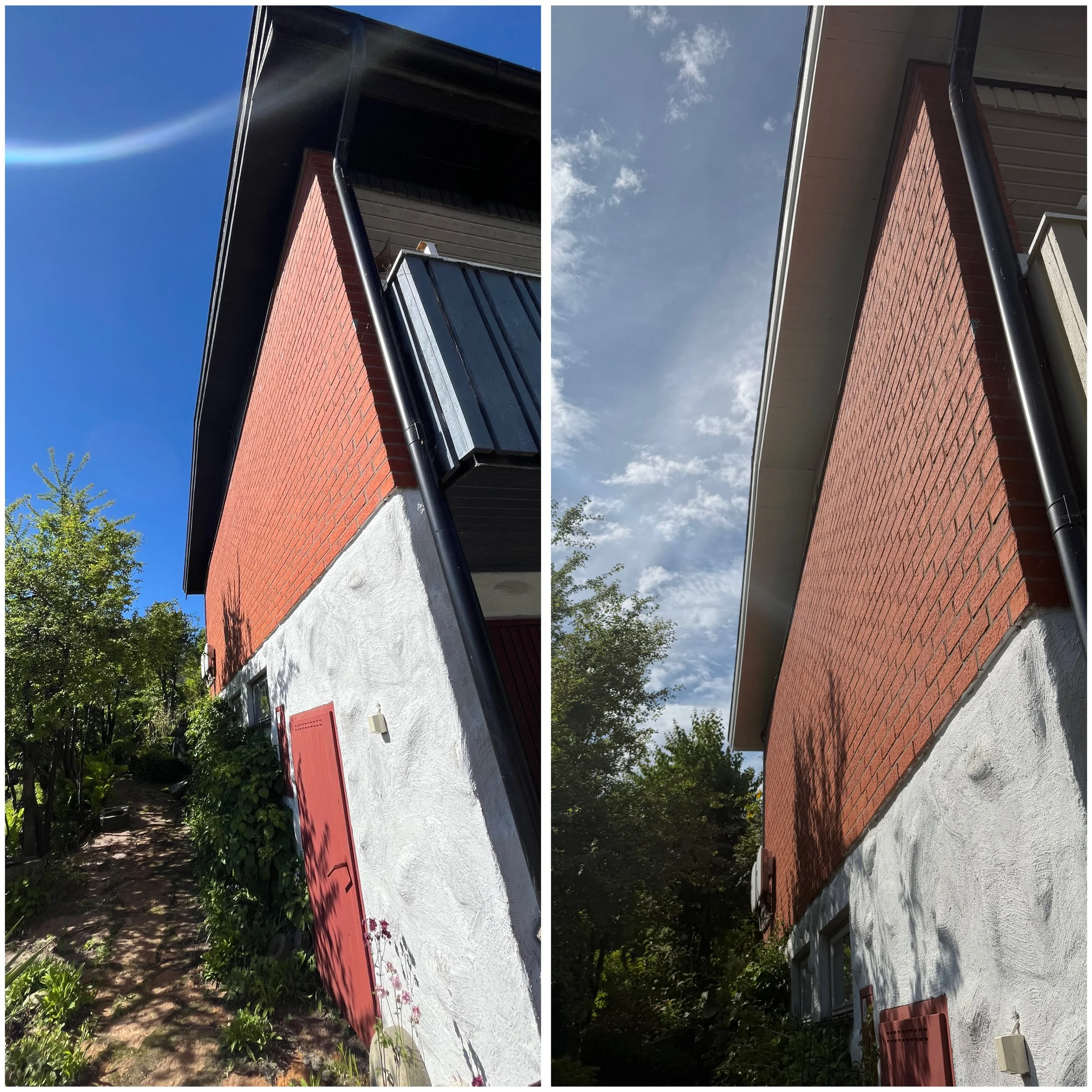 Nymålat hus i Halmstad – fräsch och nymålad fasad utförd av Nordiskt Rent AB