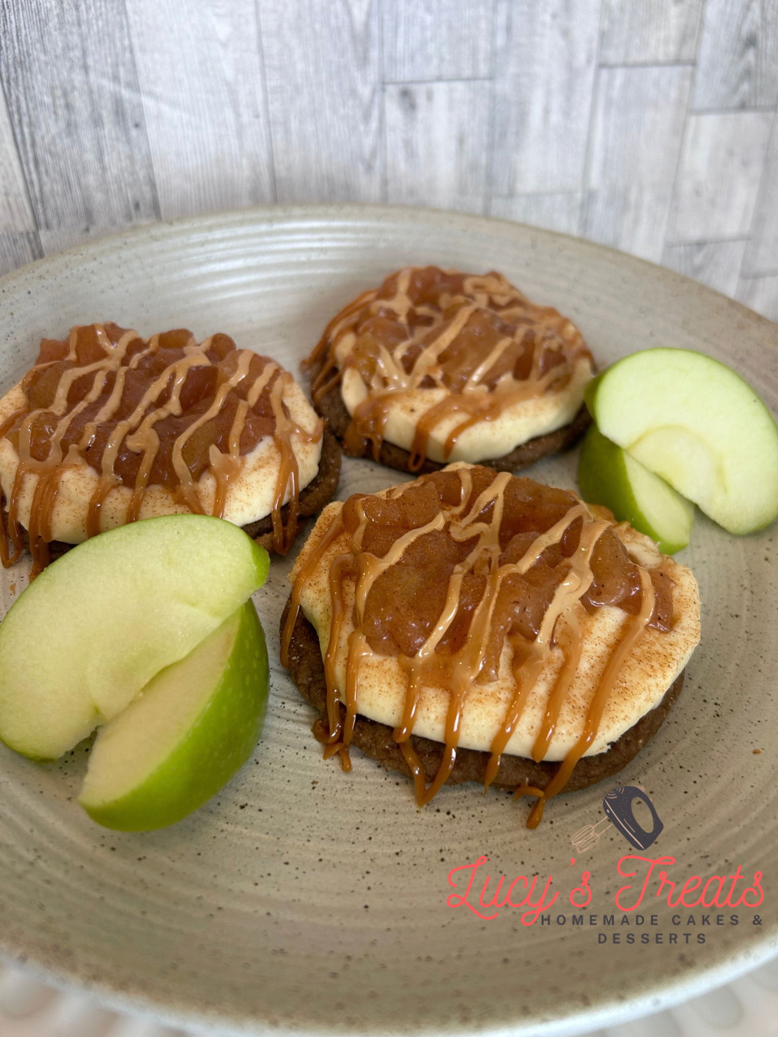 Cream Cheese Carmel Apple Cookie