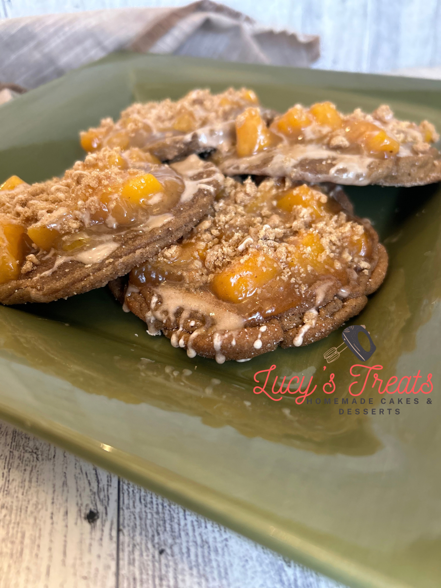 Peach Cobbler Crumble Cookie