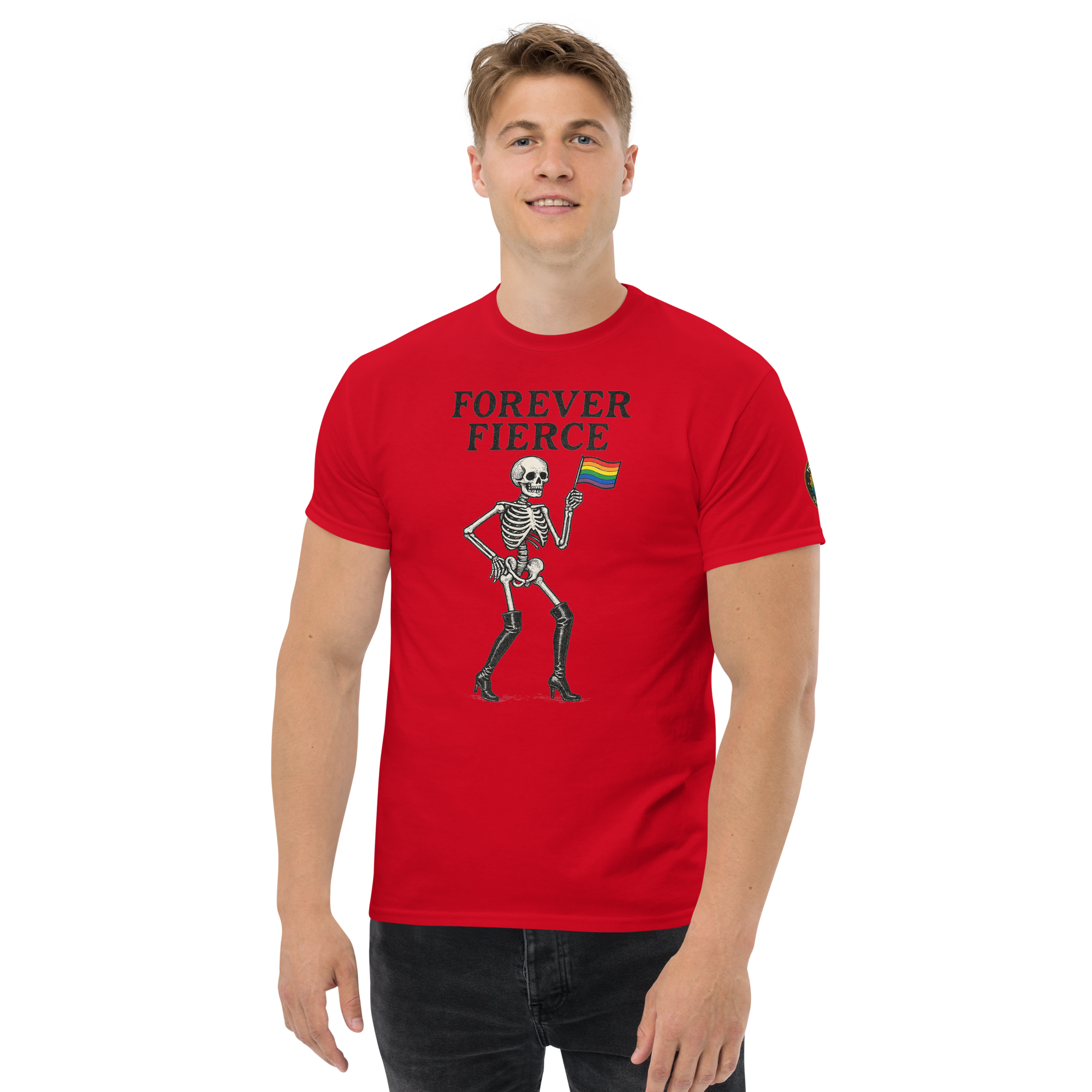 unisex-classic-tee-red-front-68247622961f1.png