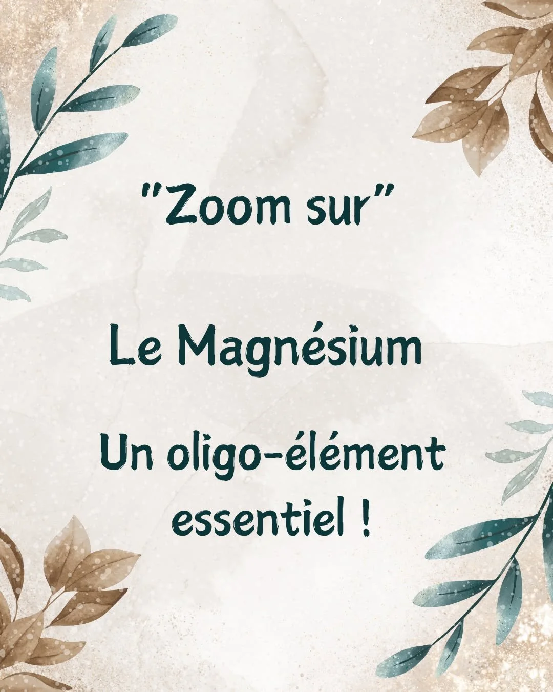 S'il n'y avait qu'un seul compl&eacute;ment &agrave; choisir parmi tous ce serait celui l&agrave; !
A lui seul le magn&eacute;sium intervient dans plus de 300 r&eacute;actions enzymatiques dans notre corps 😮
Il agit sur le moral , la r&eacute;gulati