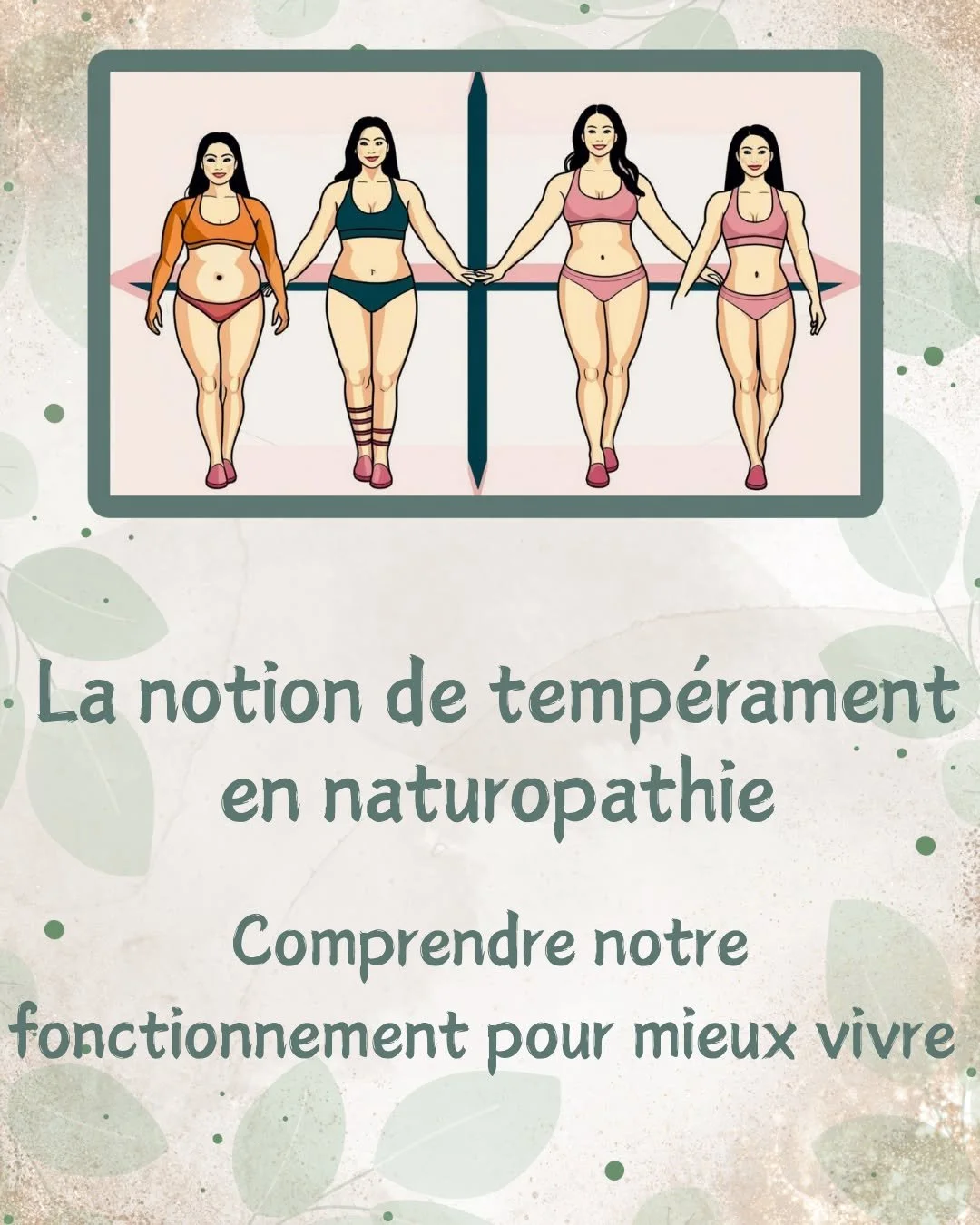 En naturopathie la notion de temp&eacute;rament est essentielle car elle permet une prise en charge personnalis&eacute;e de chaque probl&eacute;matique.
Vous &ecirc;tes unique et vous m&eacute;ritez un protocole sur mesure 😍

 #naturopathie #santena