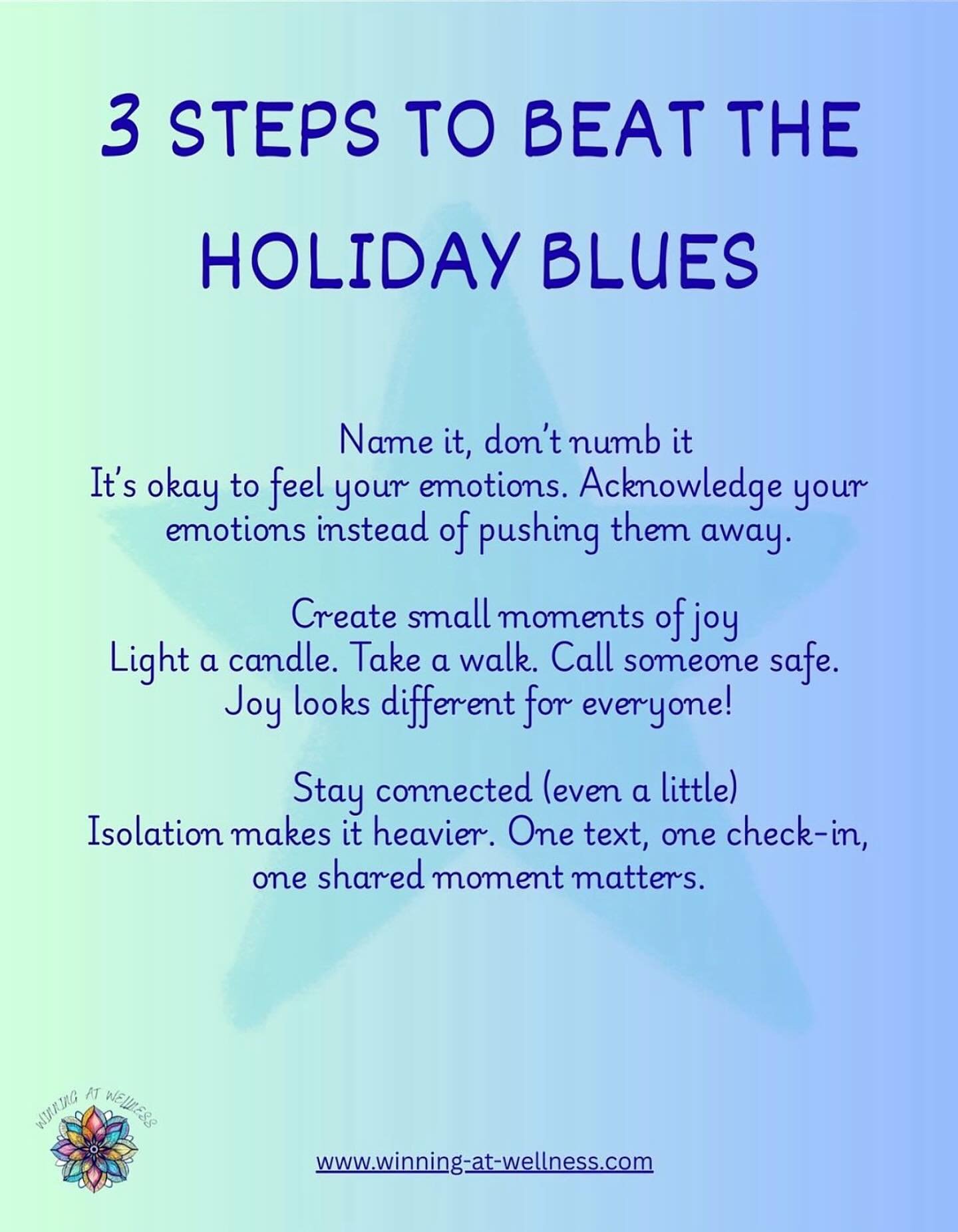 Tis the season to take care of each other 💫