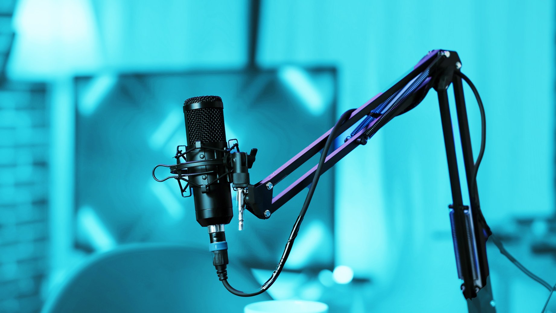 photo close up of a microphone