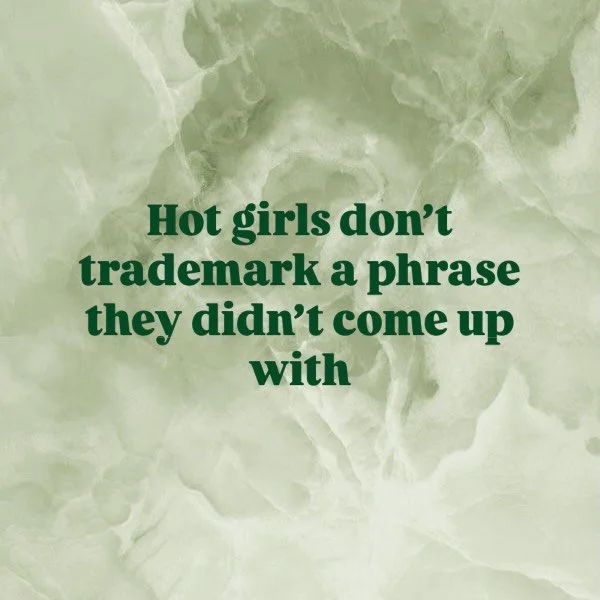 Hot Girls Read is a popular phrase in the bookish community that has recently been trademarked by @allieroseco and its a choice that has 0 respect for the community that has made them what they are today. 

Book lovers, creators, bookstores, librarie