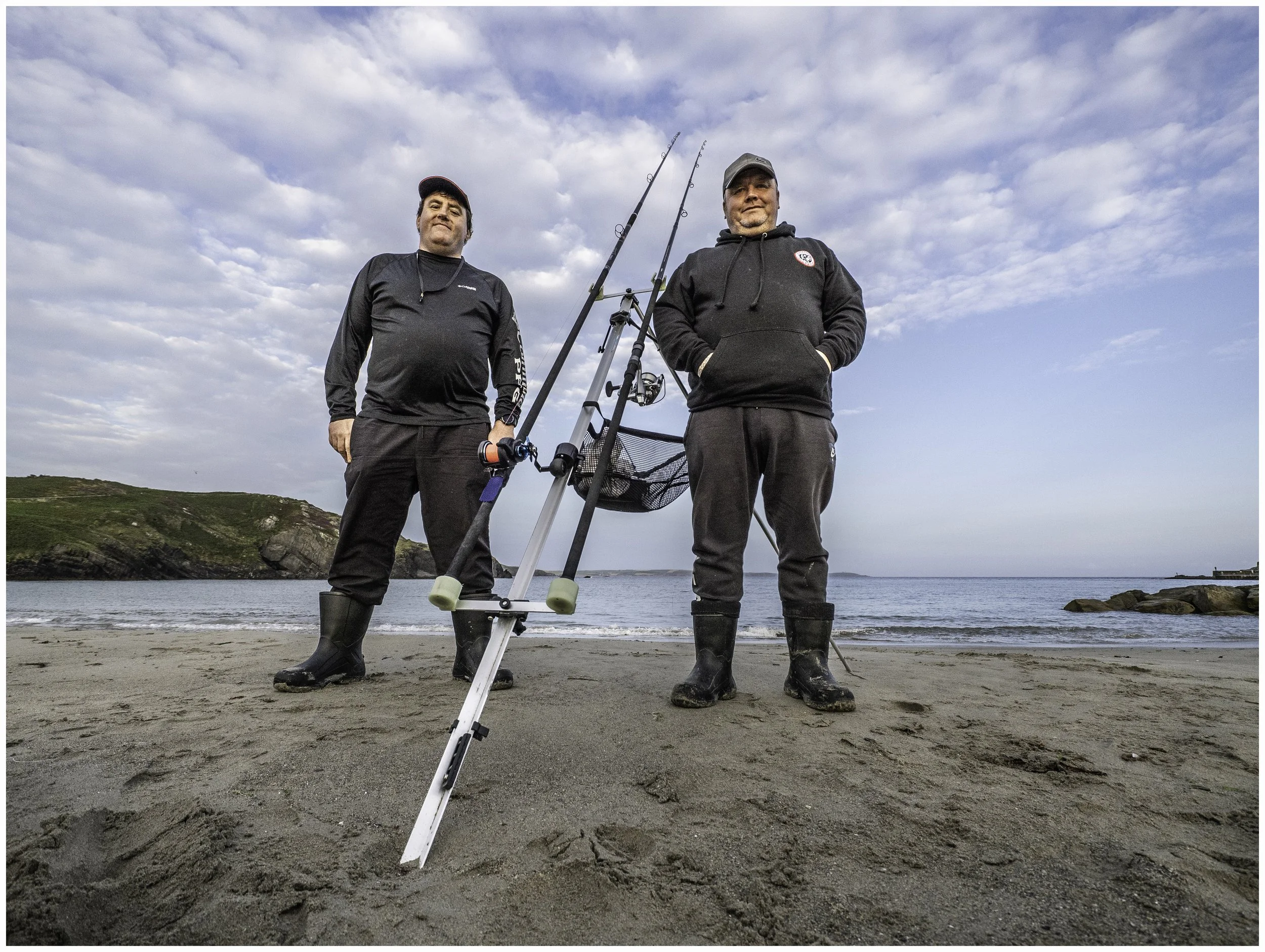Beach fishermen and friends forever. The Warren Beach, Roscarberry, West Cork. August 2025.