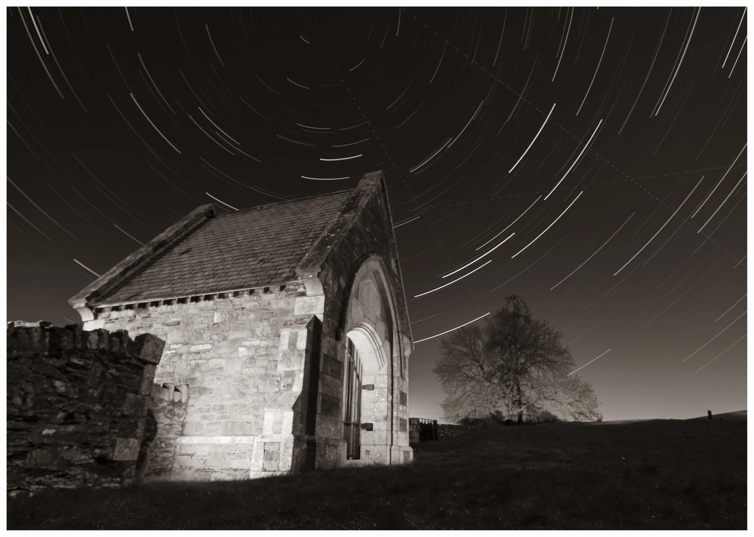 Star trails on The Curragh - Jan 2026
