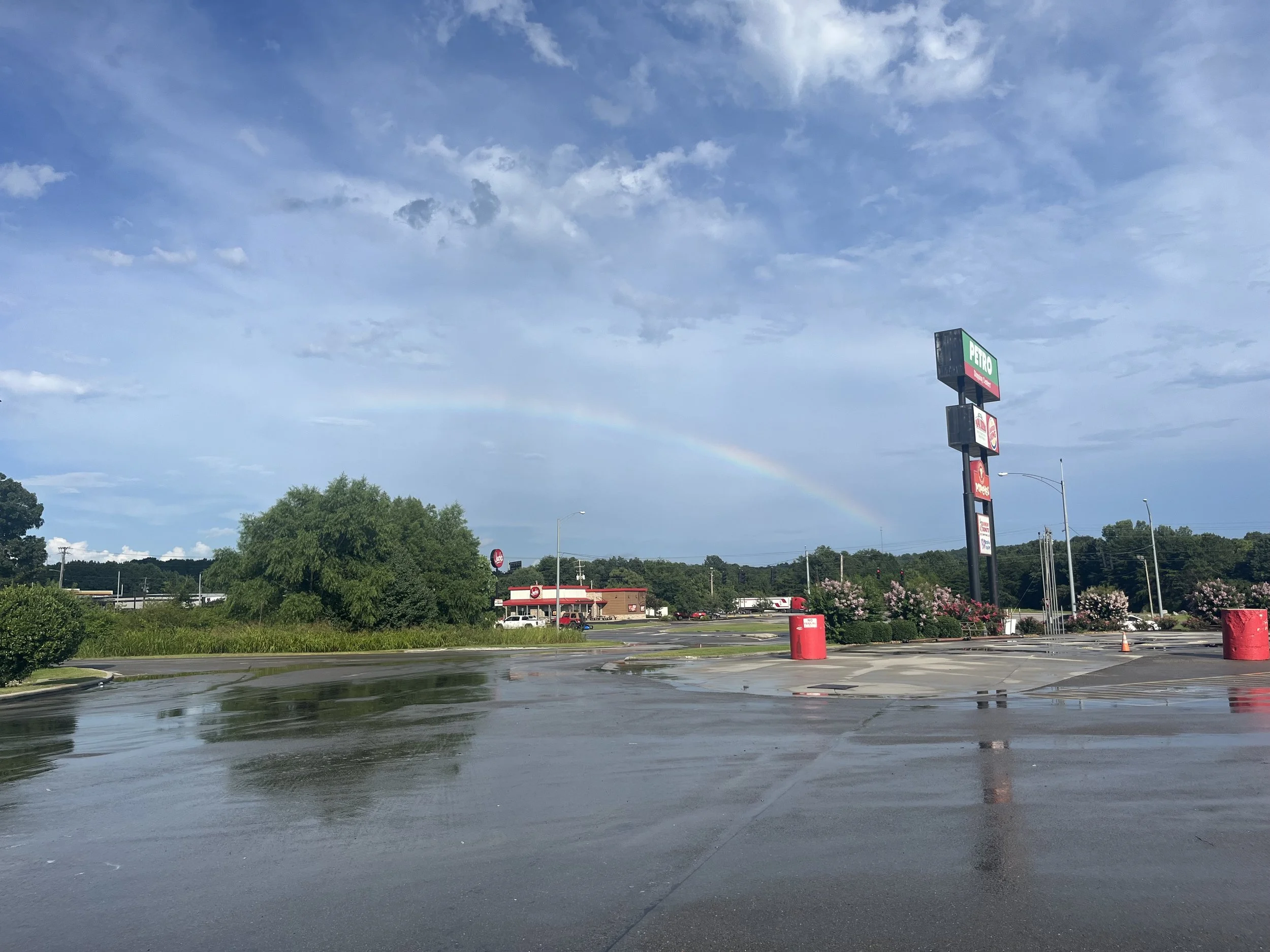 Rain and rainbows. Dodge City, AL