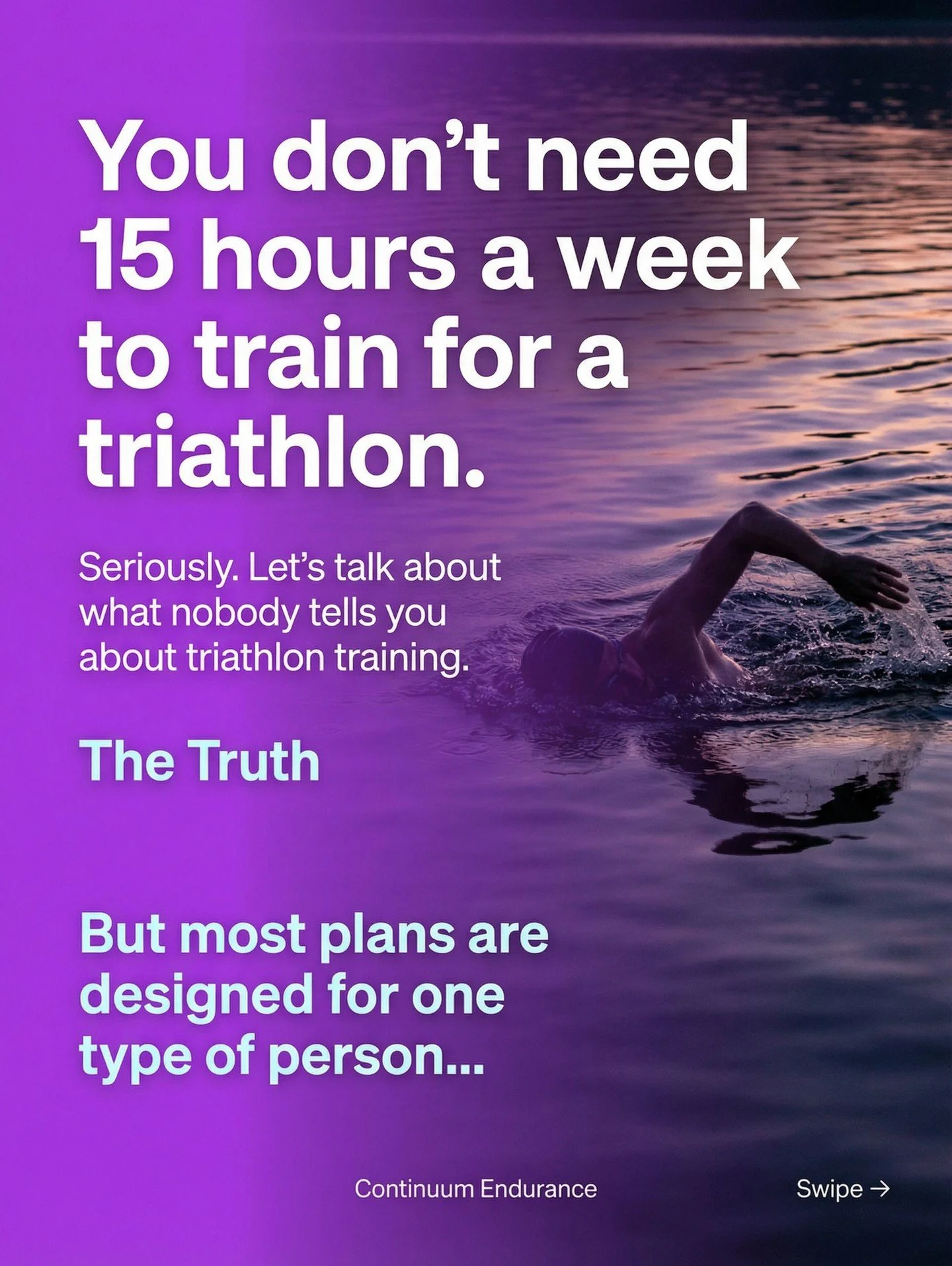 The 15-hour training week is a myth for most of us. You don't need a pro athlete's schedule to cross the finish line&mdash;you just need a plan built for your actual life.

It's about working smarter, not just longer. It's about consistency, not perf
