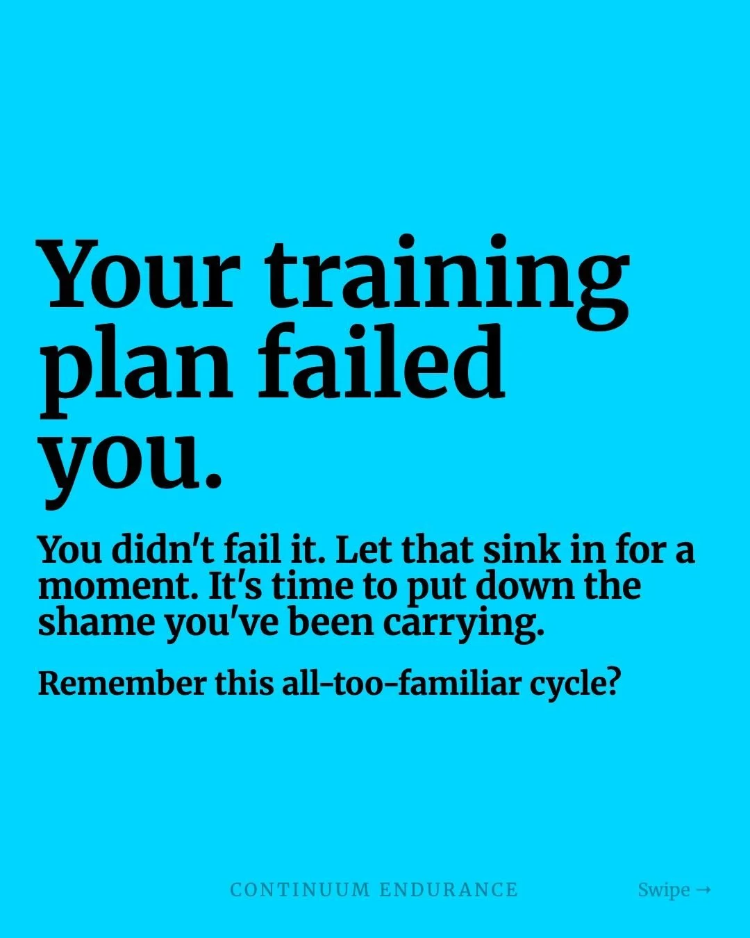 You didn't fail your training plan. Your training plan failed you.

It's a cycle we see constantly, especially with high-performing women juggling life, family, and careers. You download a static plan, full of hope. But that plan doesn't know you. It