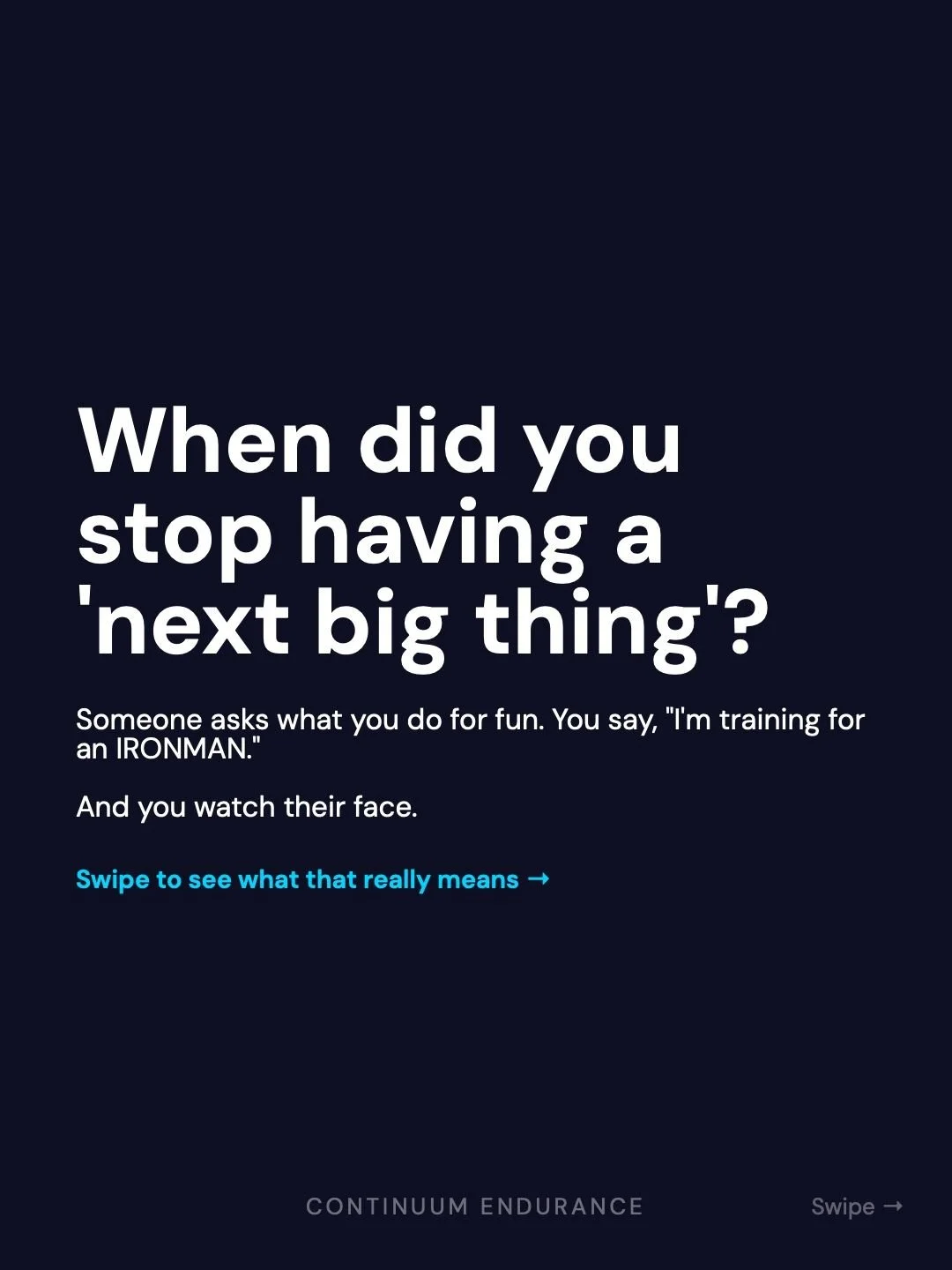 There's a version of you who walks into a room and owns a story that is entirely, completely hers. 

It's not about the race bib or the medal. It's about the quiet confidence that comes from deciding your 'someday' is now. It's about what it feels li