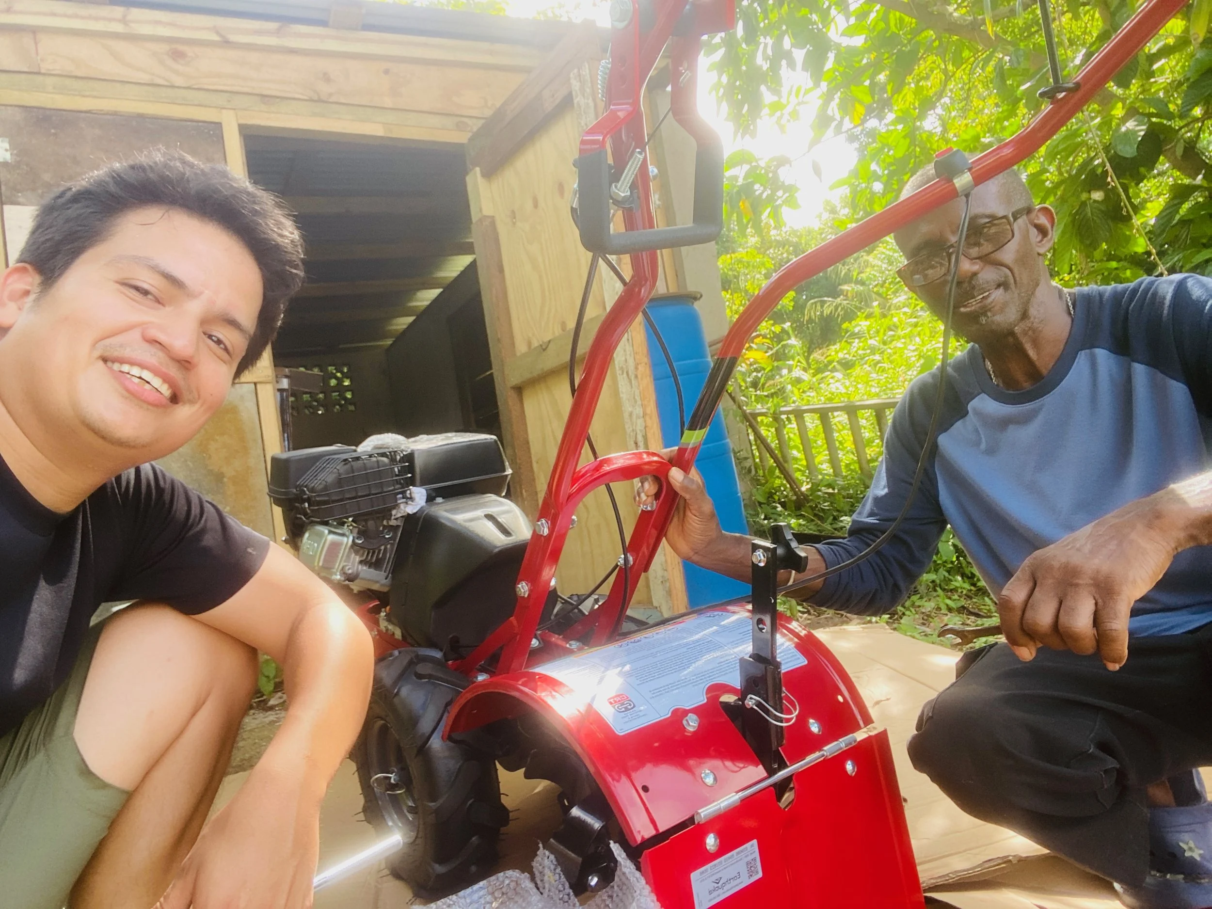 Roy and Francisco building on Lewisville Farms .