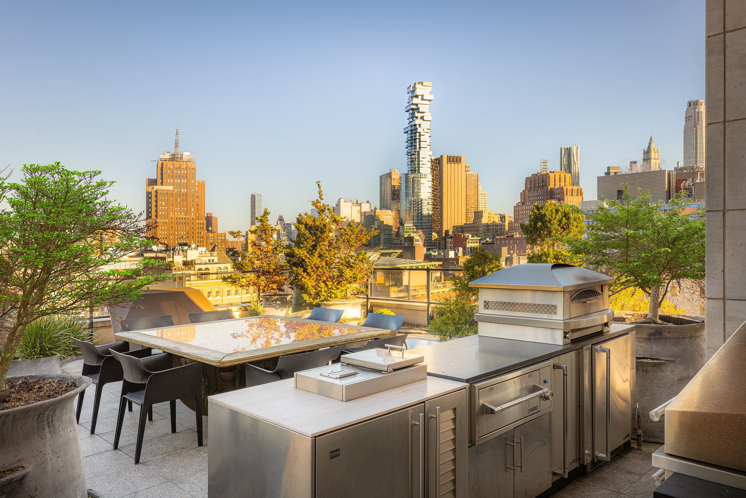 East Facing Terrace with Sweeping City Views