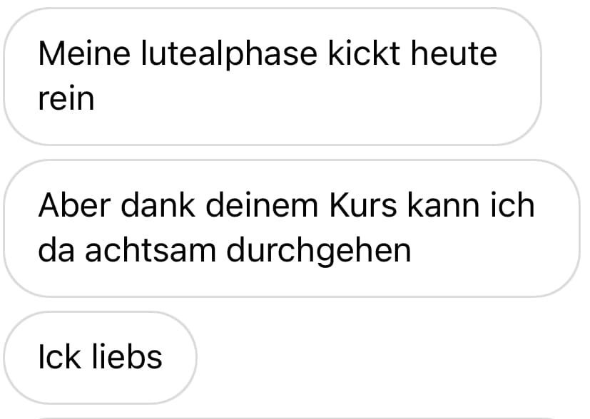 Screenshot 5 - achtsame Lutealphase dank Regulate your Cycle