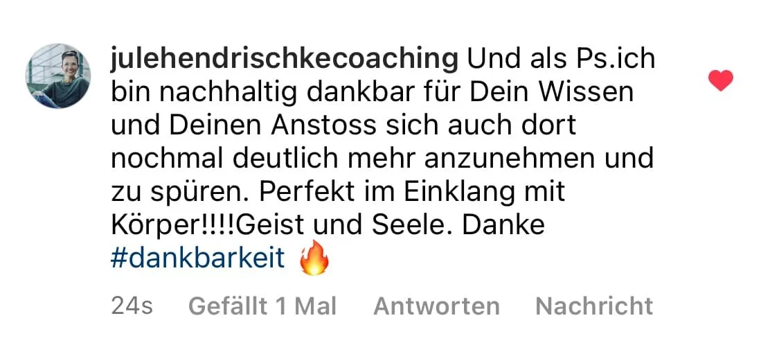 Screenshot 1 - Dankbarkeit für neues Zyklusbewusstsein