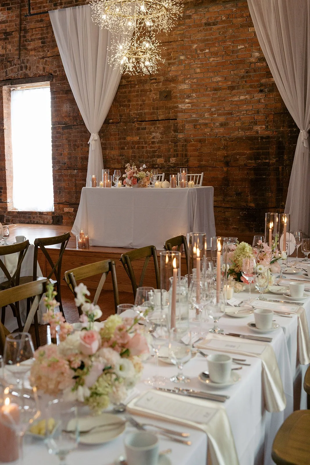 Sonia and Josh's summer wedding reception at The Spice Factory