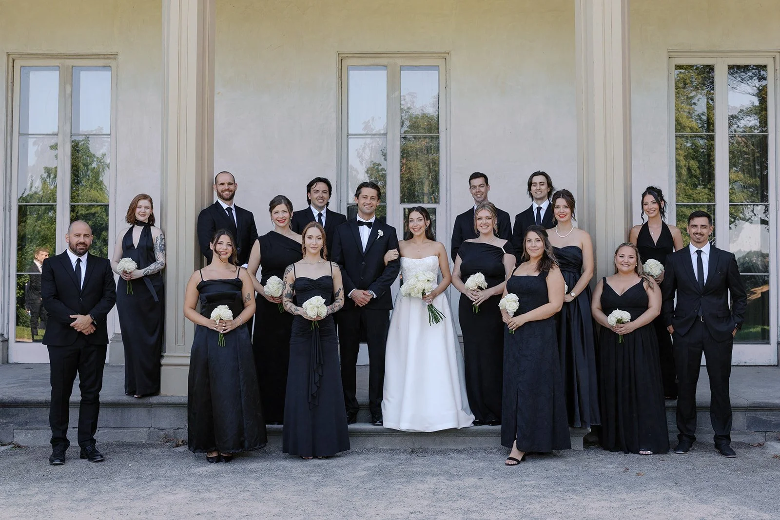 Bride and groom portraits at Dundurn Castle