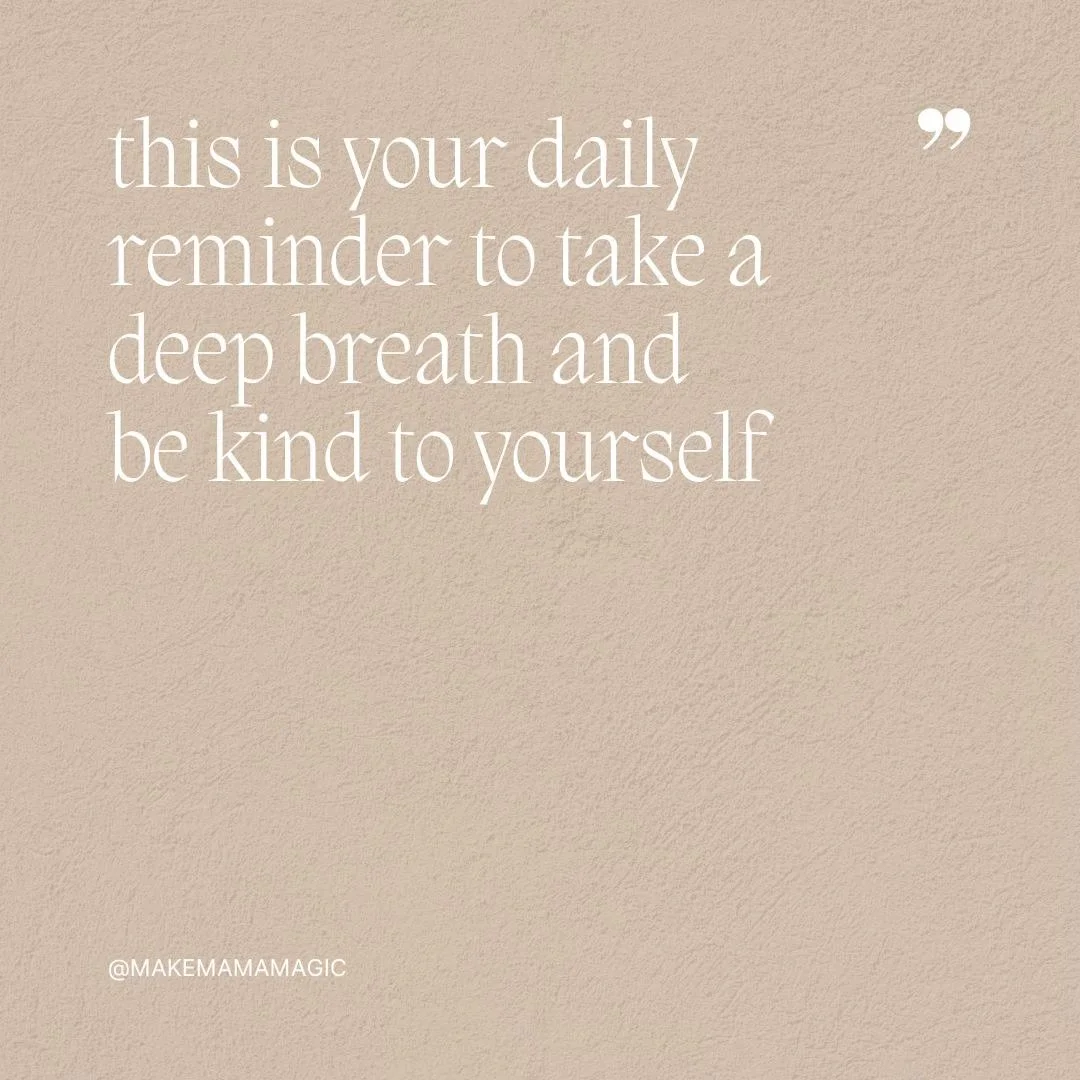 Always a good reminder...this journey of Mama-hood can be such a roller coaster of emotions on any given day.  Any given hour sometimes! 

This week I felt like I wasn't &quot;doing enough&quot; or at least not in the timeline that I had &quot;planne