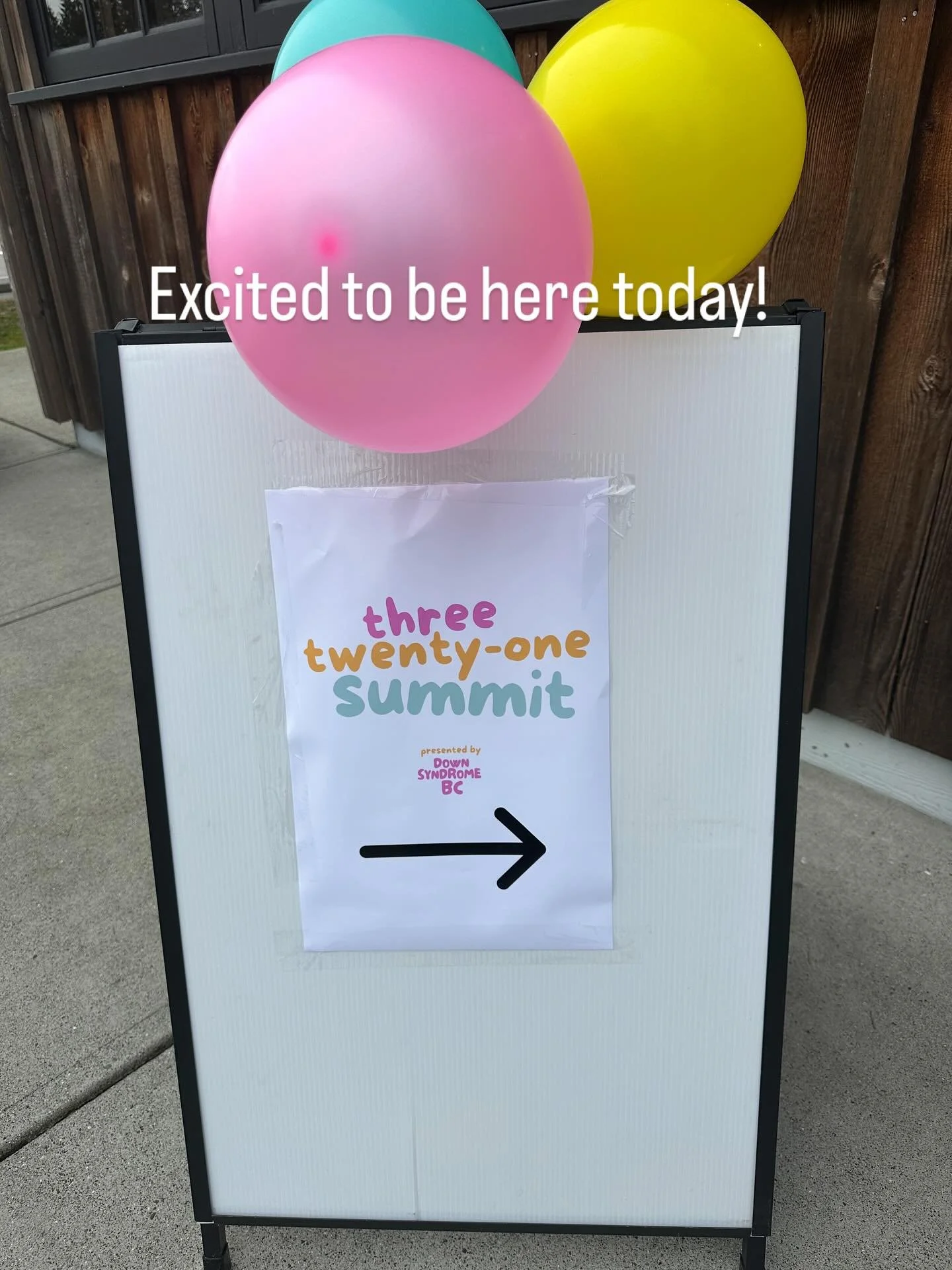 Looking forward to the day ahead at the annual Three Twenty-One Summit! 
Thank you @downsyndromebc for creating this for our community! 🙏❤️