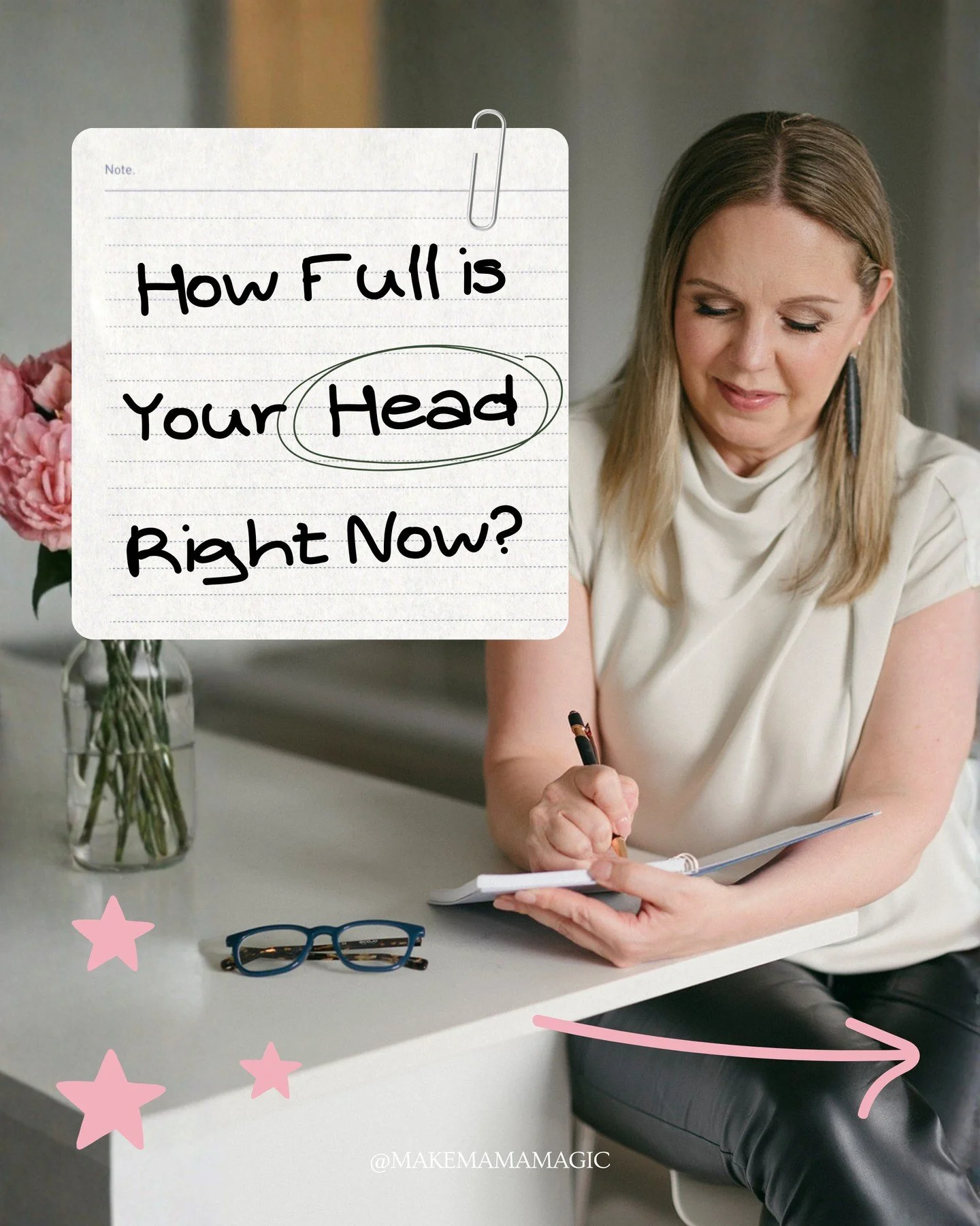 Mama, how full is your head right now? 

If you're carrying the mental load of therapy schedules, IEP goals, appointments, meal planning, and the constant question "am I doing enough?", this one's for you.

Here are 4 simple ways to reset y