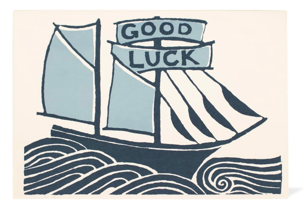Good Luck Boat letterflee