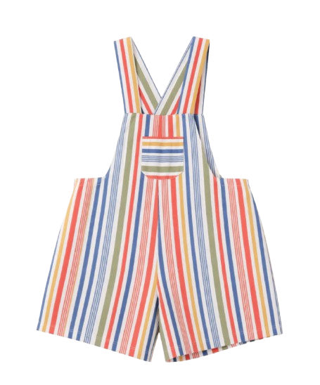 stripy salopette dungaree cotton