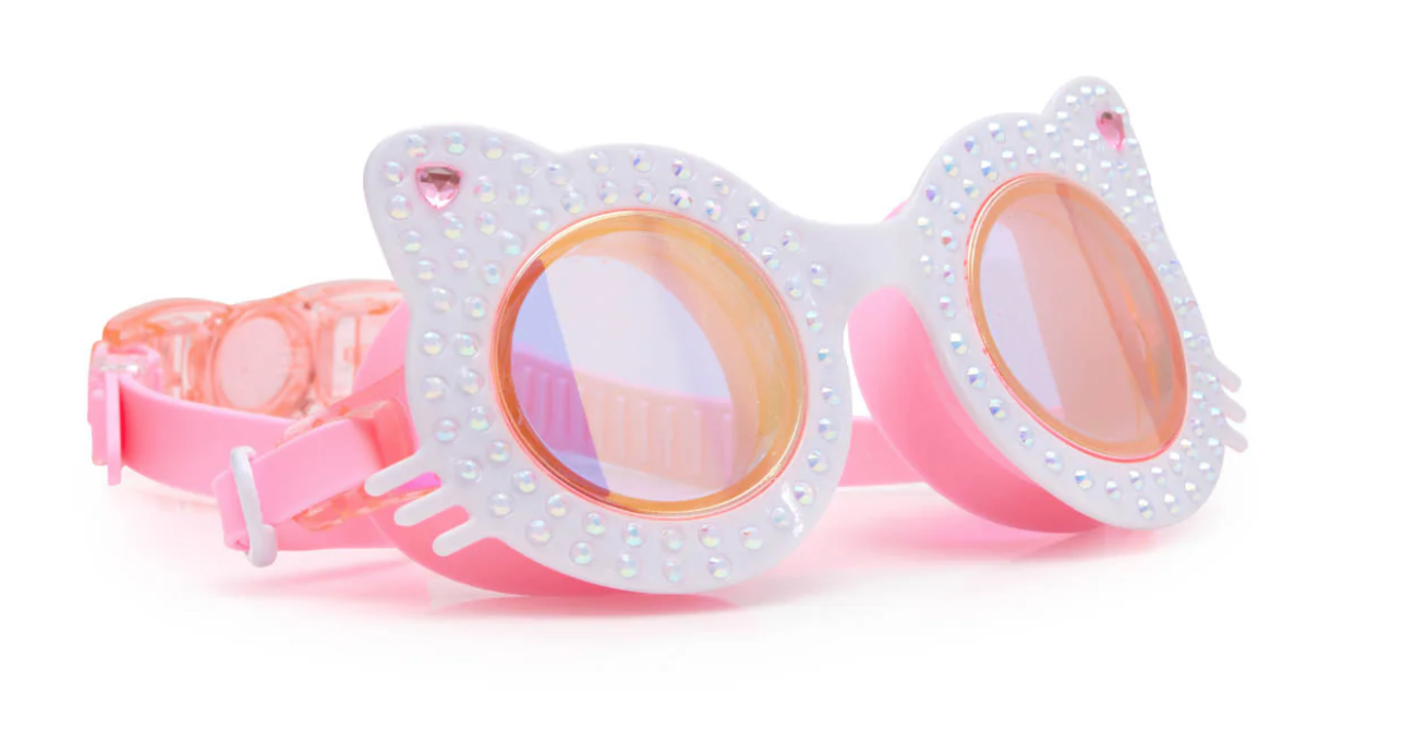cat swim goggles fun