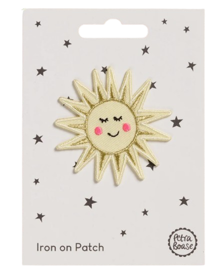 IRON ON SUN PATCH LETTERFLEE