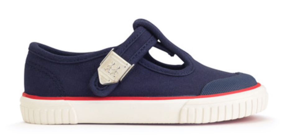 navy plimsoll t bar start rtie
