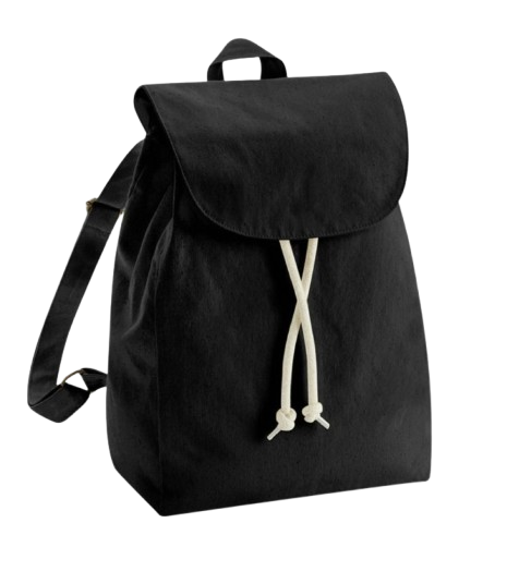 Organic cotton rucksack letterflee