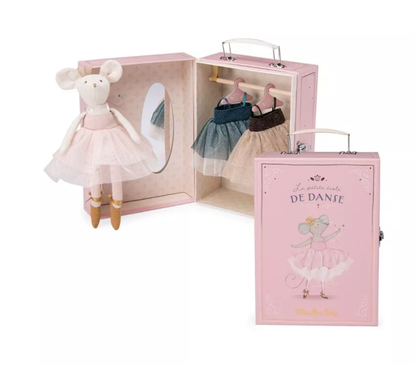 Fabric Toy Ballerina Mouse with Wardrobe and Tutus
