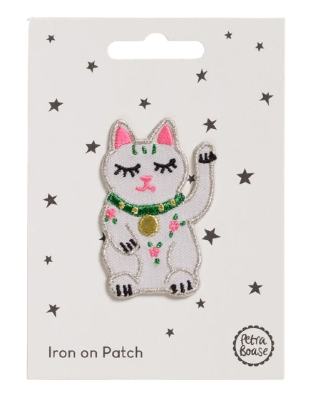 LUCKY CAT IRON ON PATCH LETTERFLEE