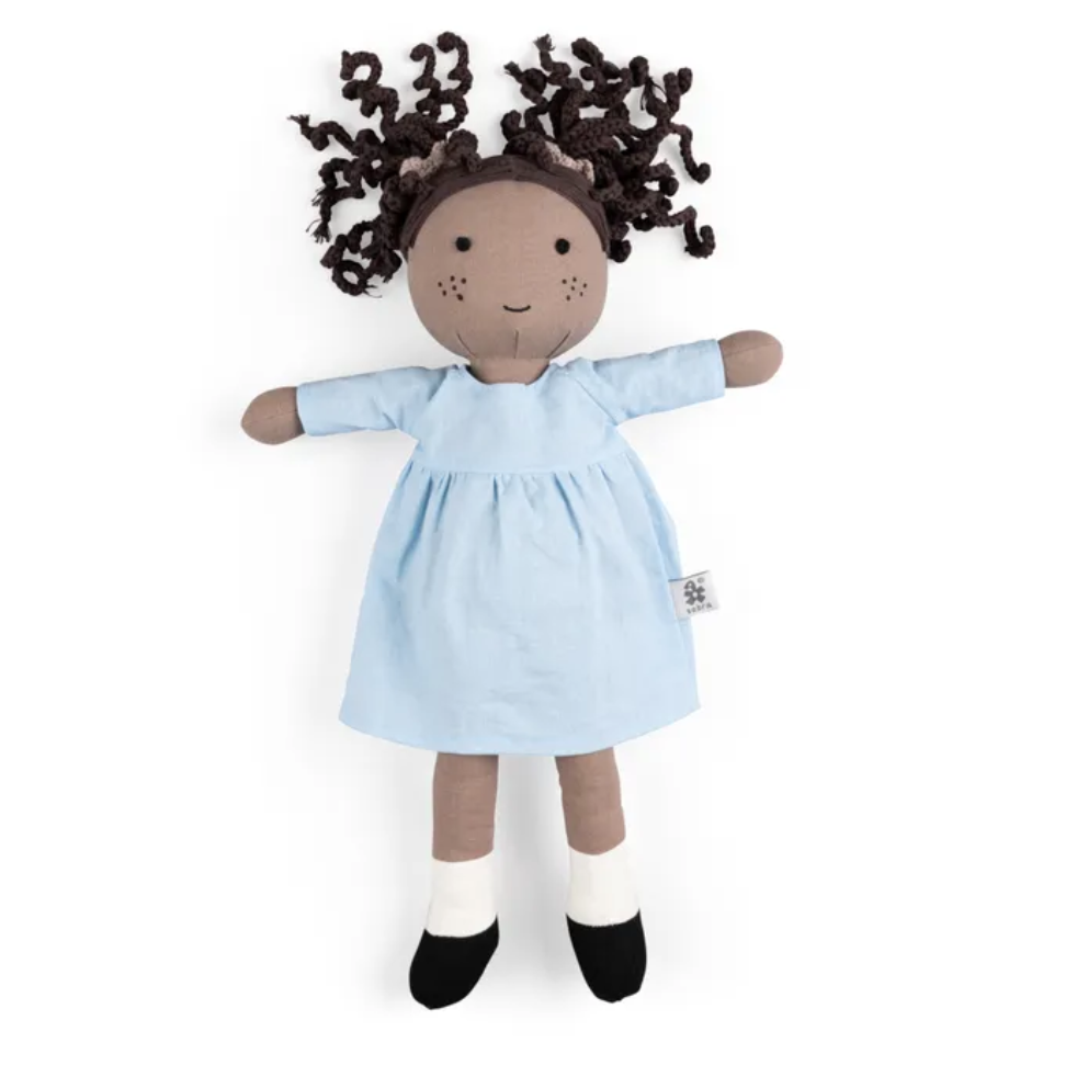 Rag doll blue dress