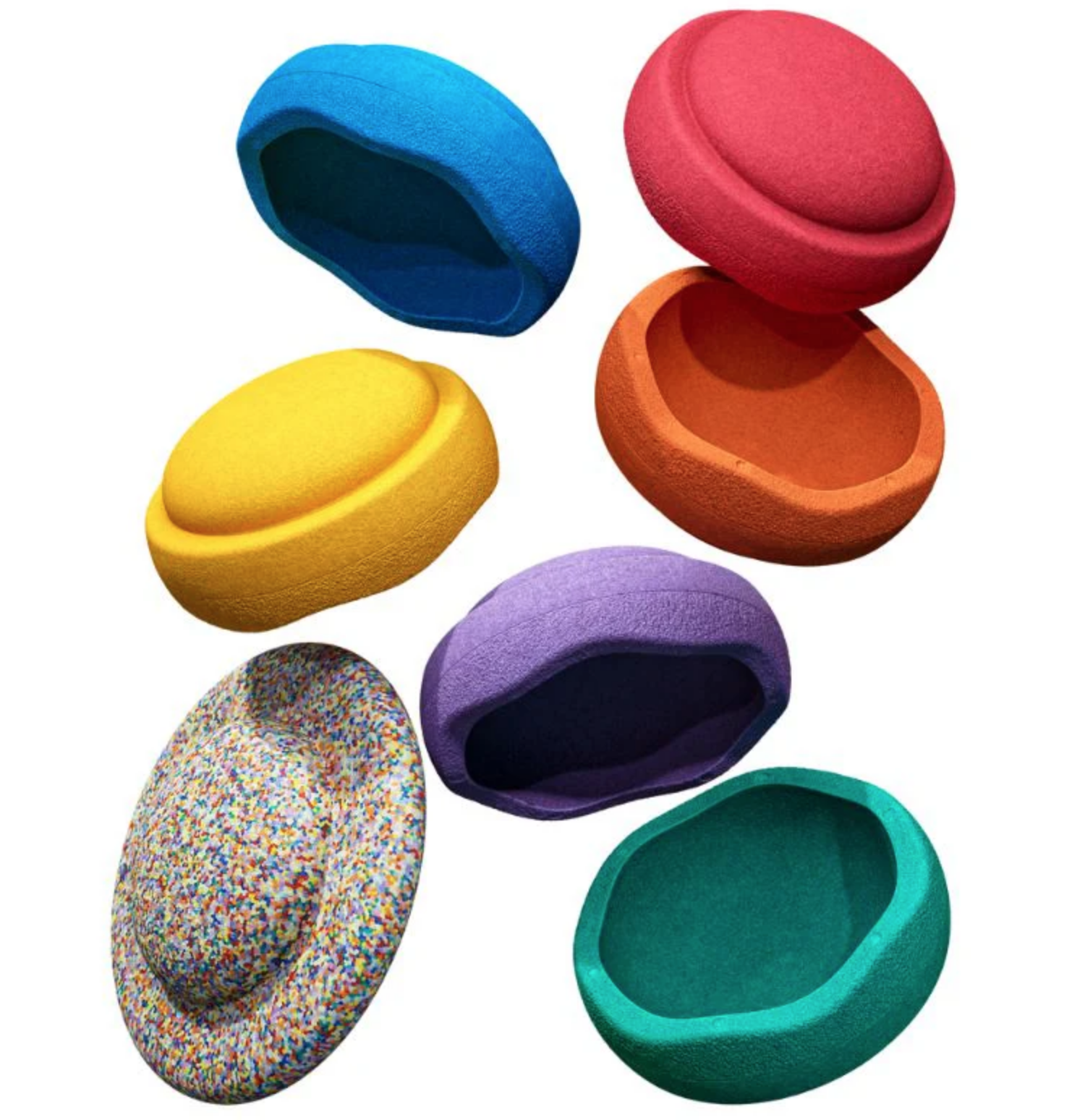 Coloured Stepping Stones letterflee kids