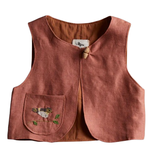 linen explorer waistcoat