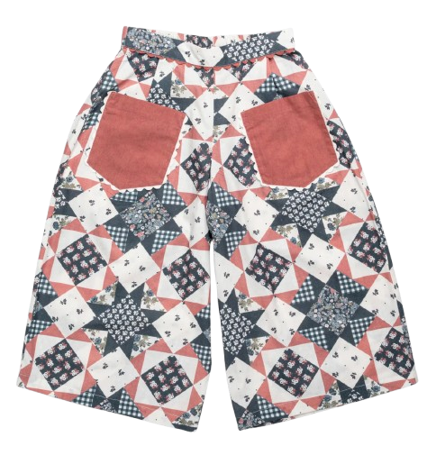 kids patchwork trouser