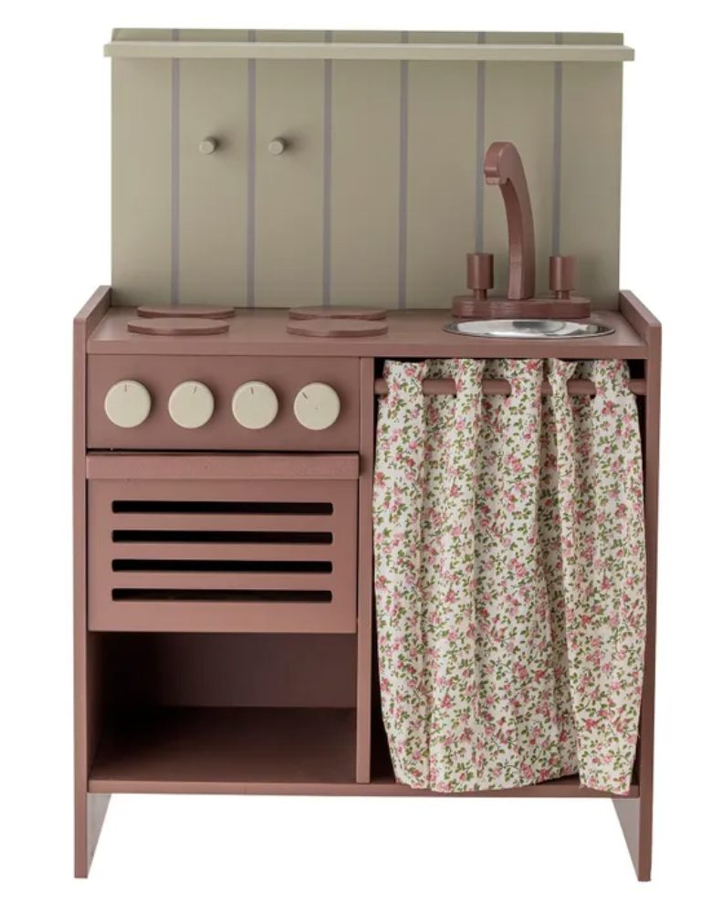 kids toy kitchen brown green bloomingville