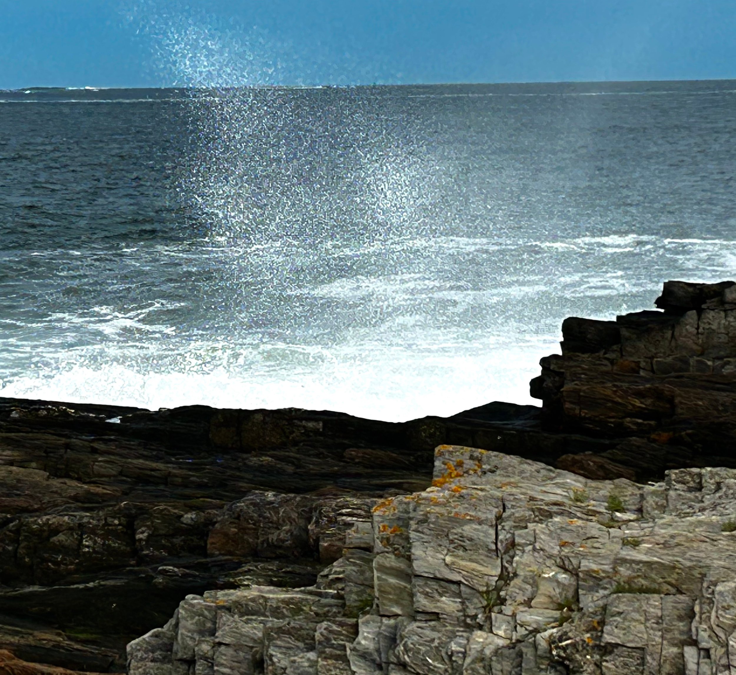 The beauty of the crashing surf, Orris Island, ME