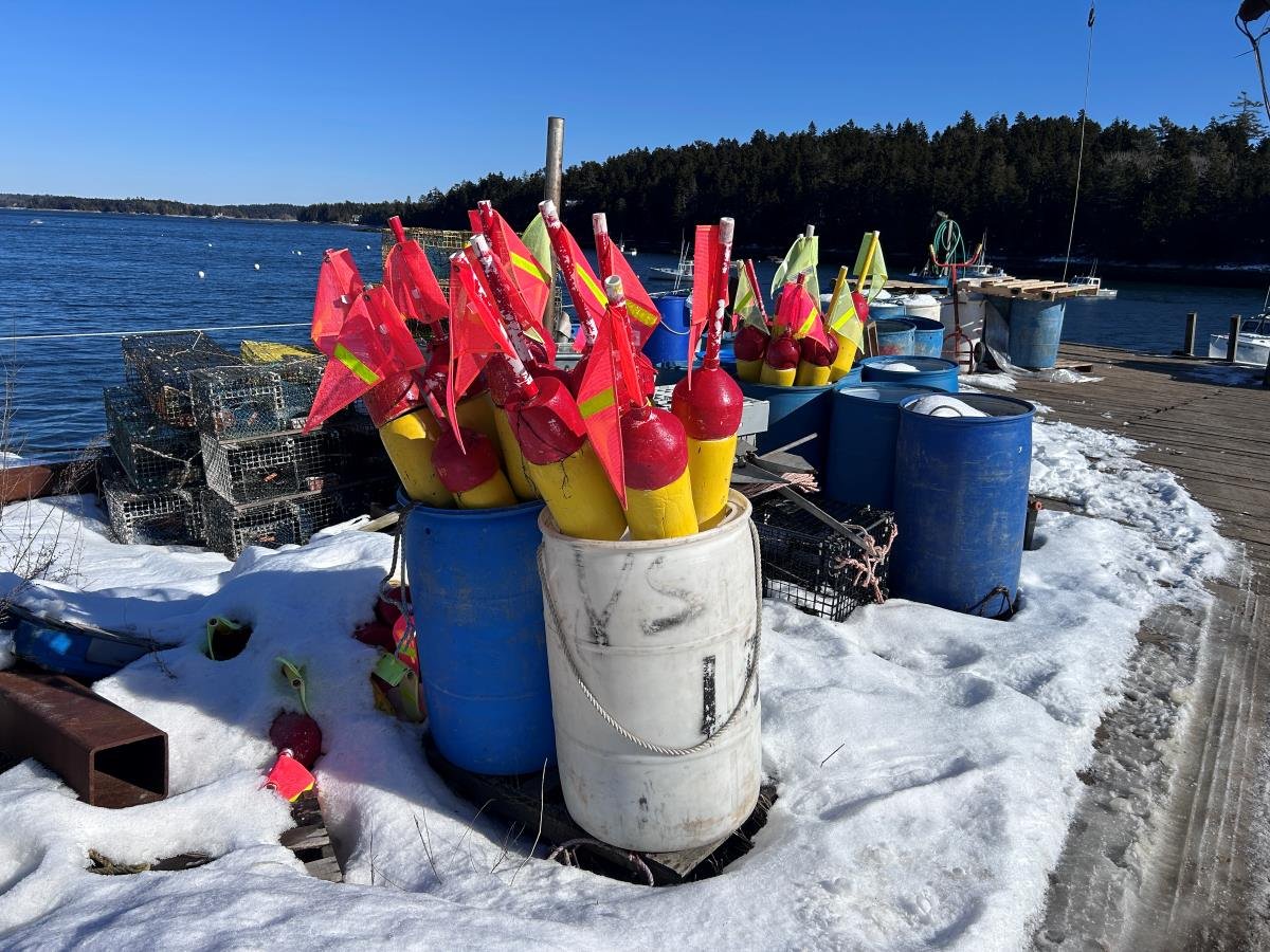 The winter lobster season is under way, Great Island, ME