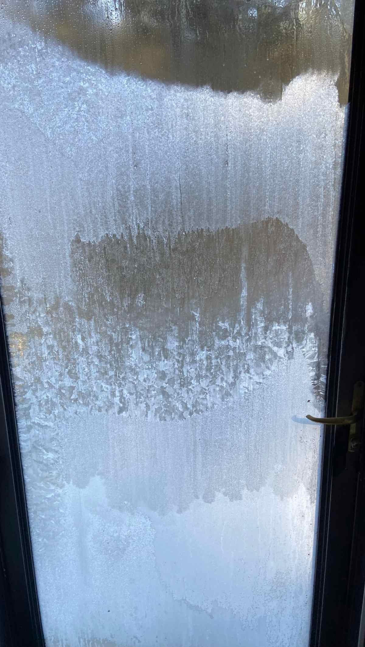 I see an animal in this picture (maybe an elephant?) of my kitchen door
