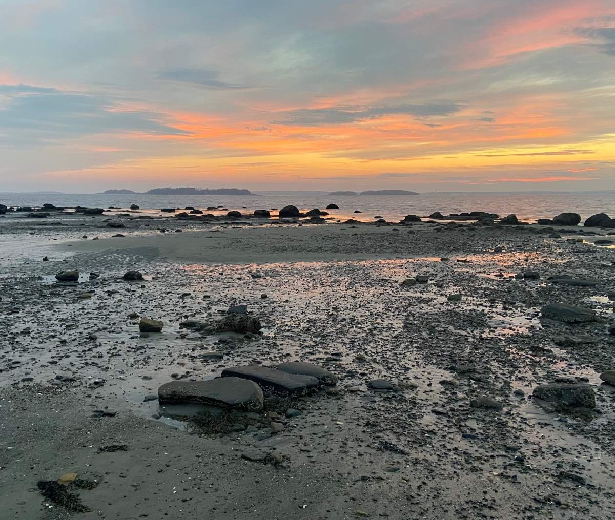 The end of the day, wrapping it up, Great Island, ME