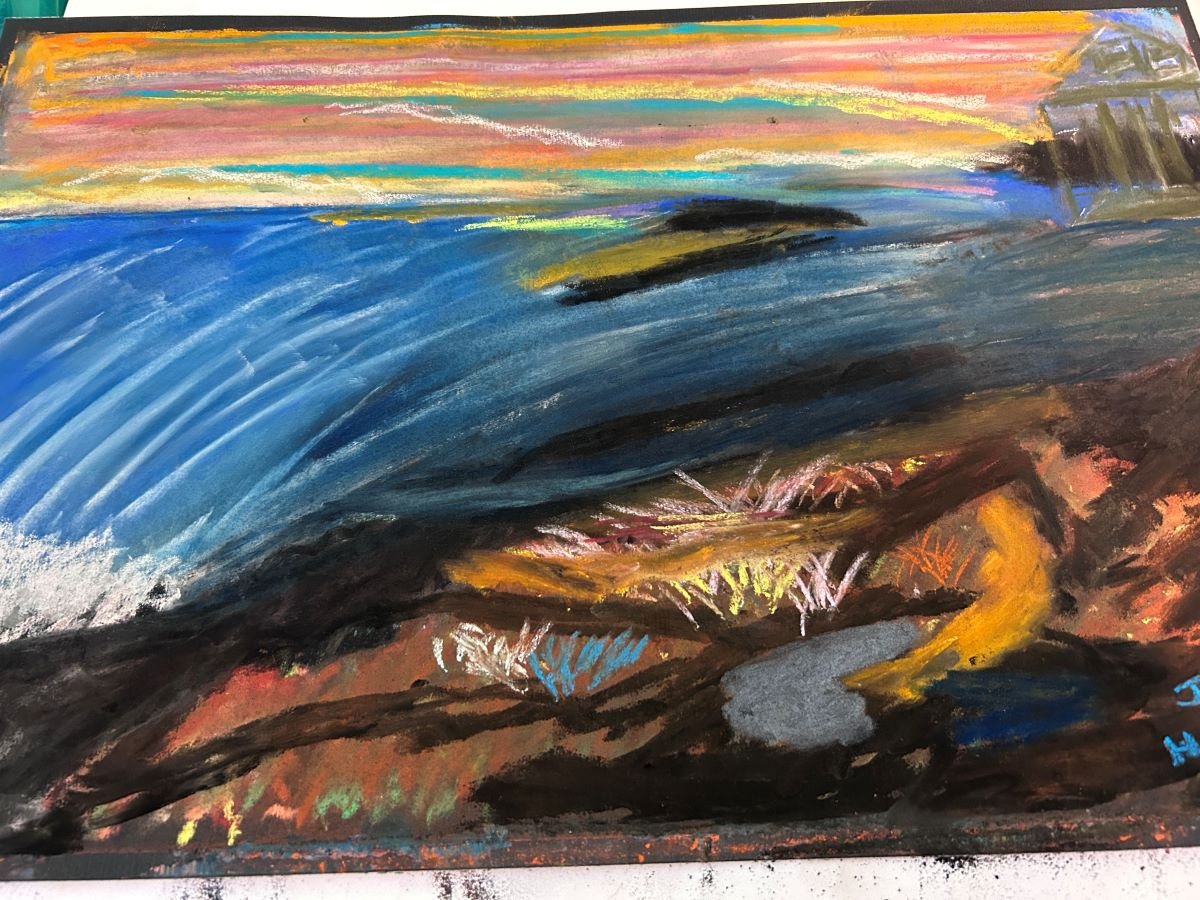 The sheer energy of life amidst the colors of the sky